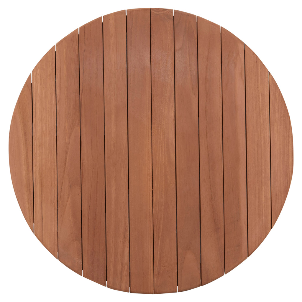 ΕΠΙΦΑΝΕΙΑ ΤΡΑΠΕΖΙΟΥ ΣΤΡΟΓΓΥΛΗ HM18132 ΞΥΛΟ TEAK--ΦΥΣΙΚΟ Φ60x4(πάχος)εκ.