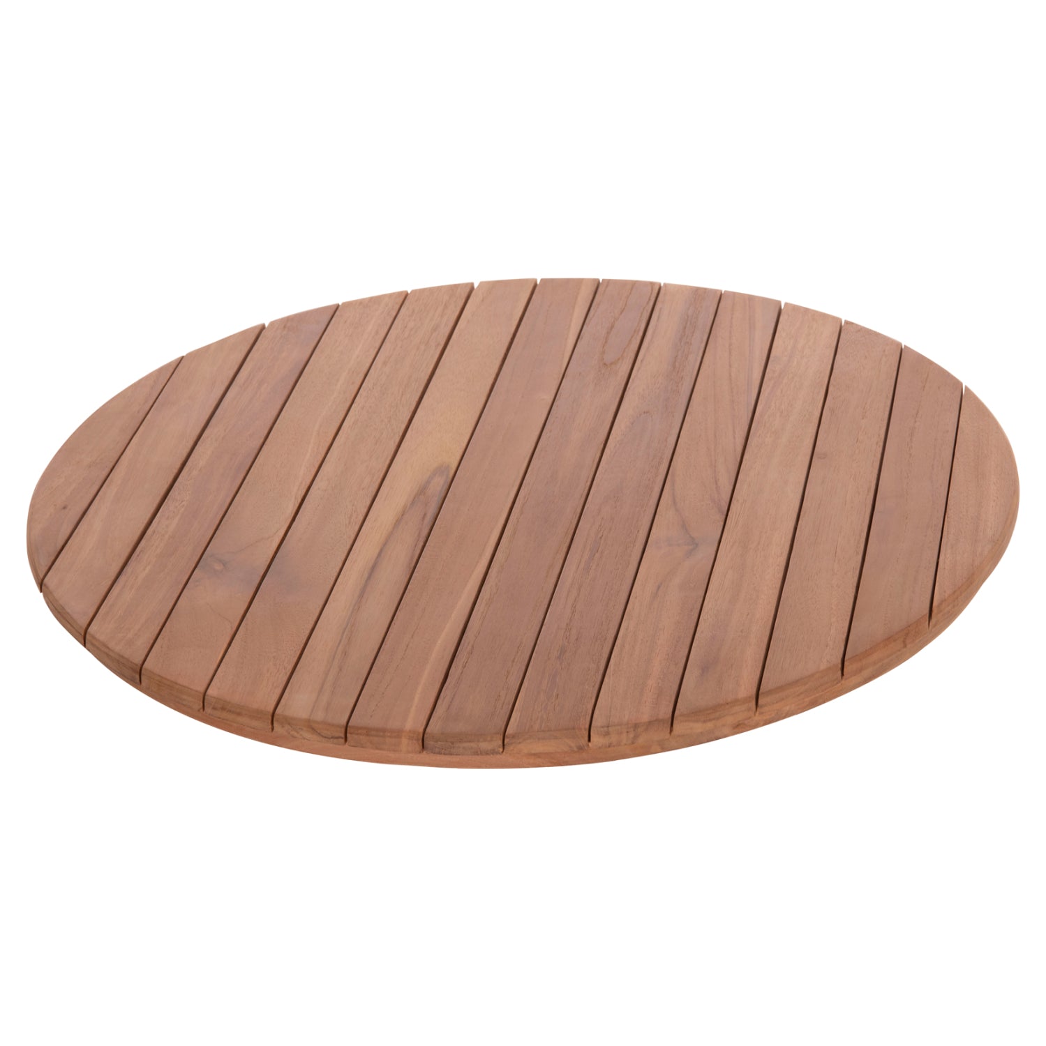 ΕΠΙΦΑΝΕΙΑ ΤΡΑΠΕΖΙΟΥ ΣΤΡΟΓΓΥΛΗ HM18133 ΞΥΛΟ TEAK--ΦΥΣΙΚΟ Φ70x4(πάχος)εκ.