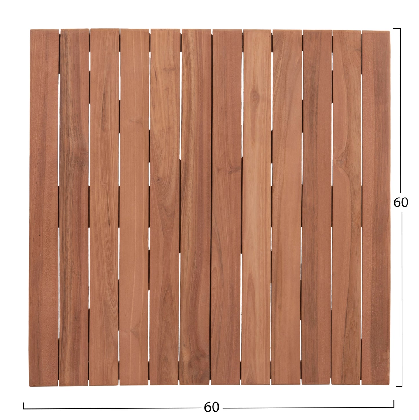 ΕΠΙΦΑΝΕΙΑ ΤΡΑΠΕΖΙΟΥ ΤΕΤΡΑΓΩΝΗ HM18135 ΞΥΛΟ TEAK--ΦΥΣΙΚΟ 60x60x4(πάχος)εκ.