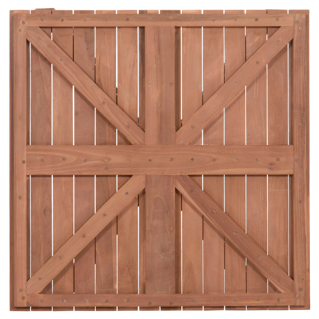 ΕΠΙΦΑΝΕΙΑ ΤΡΑΠΕΖΙΟΥ ΤΕΤΡΑΓΩΝΗ HM18136 ΞΥΛΟ TEAK--ΦΥΣΙΚΟ 70x70x4(πάχος)εκ.