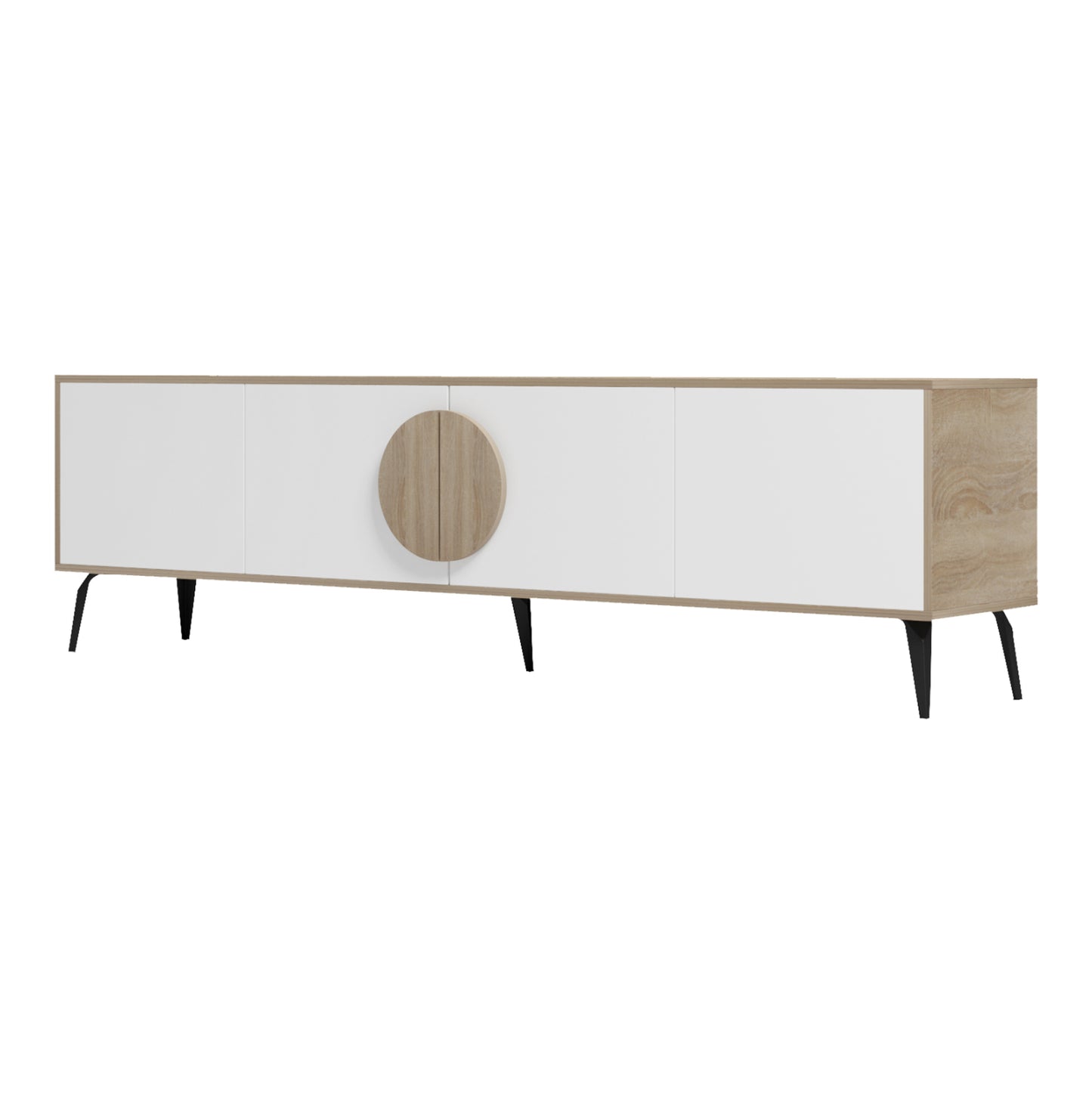 ΕΠΙΠΛΟ ΤΗΛΕΟΡΑΣΗΣ SAVORE HM18370.11 ΜΕΛΑΜΙΝΗ SONAMA/ΛΕΥΚΟ 180Χ35.5Χ51Υεκ.