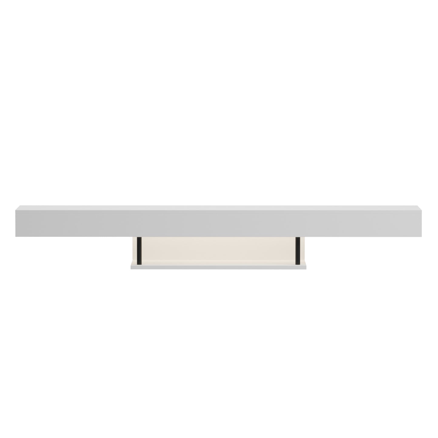 ΕΠΙΠΛΟ ΤΗΛΕΟΡΑΣΗΣ ΤΟΙΧΟΥ ME LED SAVOR HM18381.02 ΜΕΛΑΜΙΝΗ ΛΕΥΚΗ 150x29,5x22Υεκ
