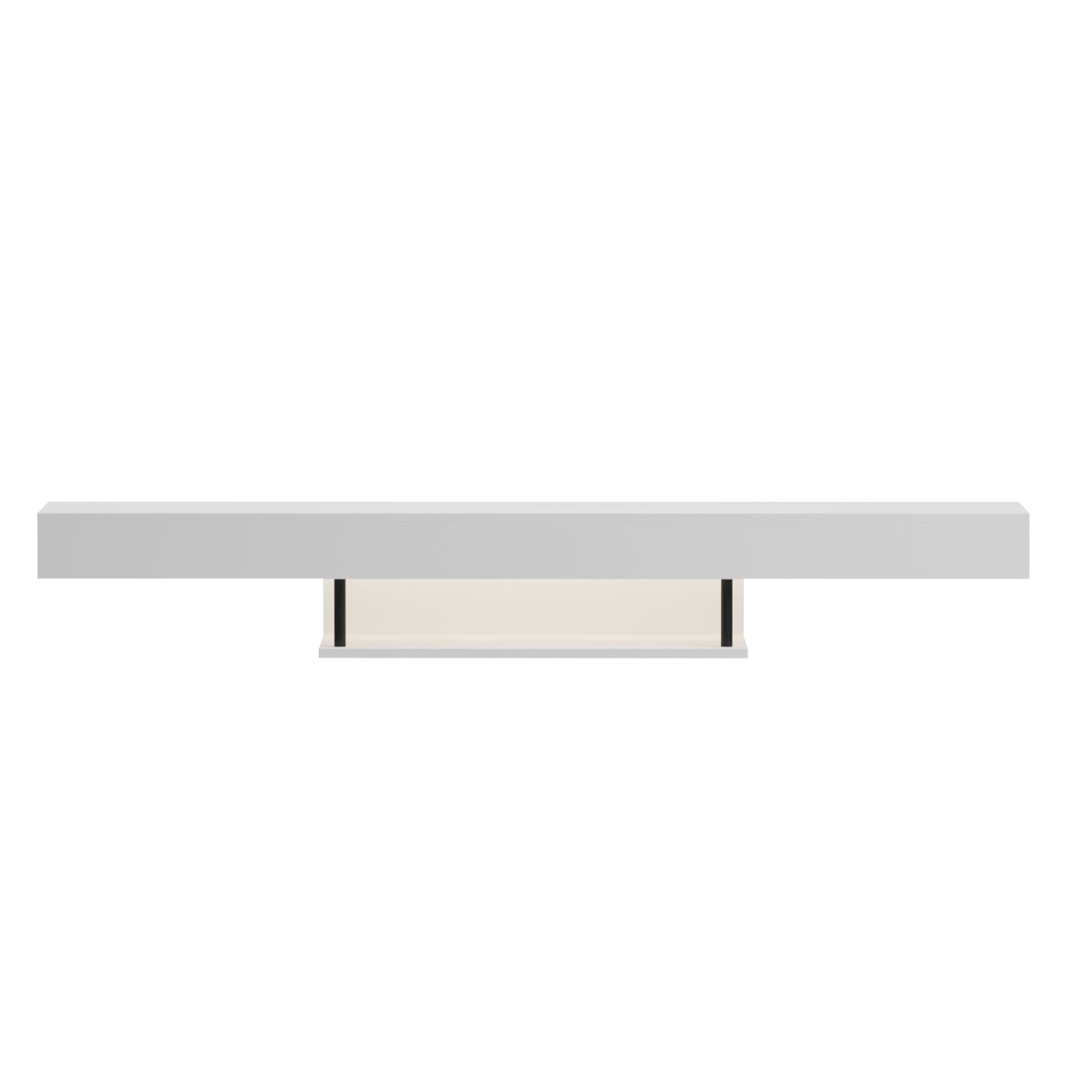 ΕΠΙΠΛΟ ΤΗΛΕΟΡΑΣΗΣ ΤΟΙΧΟΥ ME LED SAVOR HM18381.02 ΜΕΛΑΜΙΝΗ ΛΕΥΚΗ 150x29,5x22Υεκ