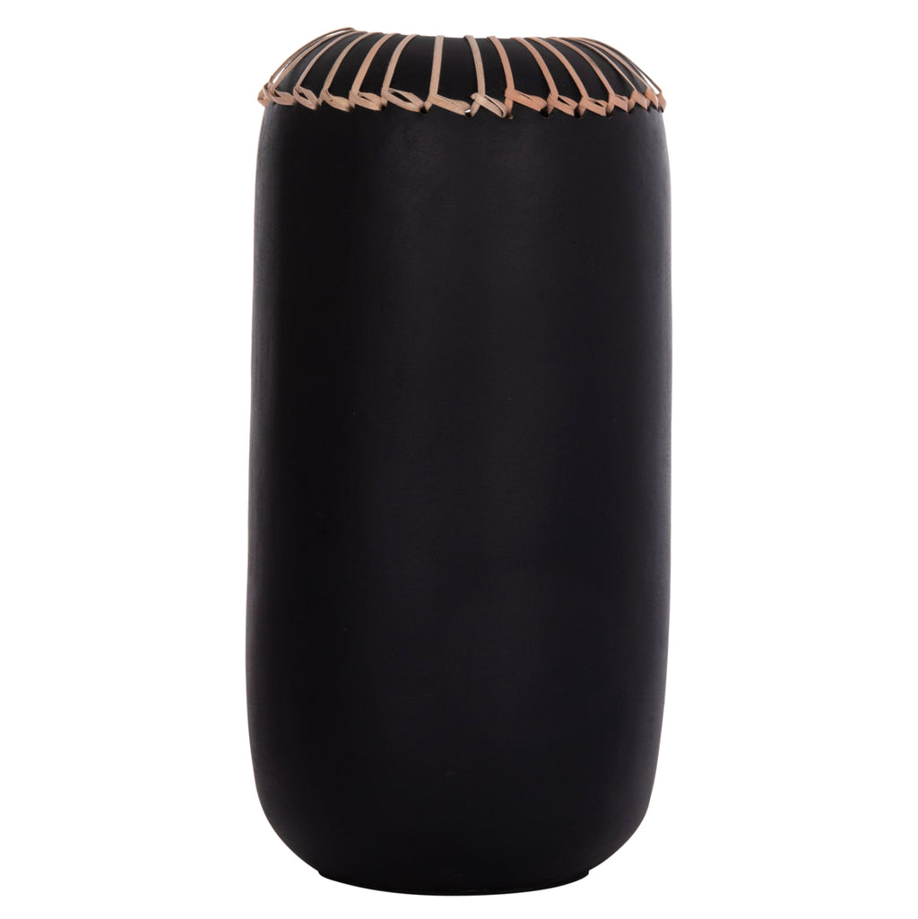 ΕΠΙΤΡΑΠΕΖΙΟ ΔΙΑΚΟΣΜΗΤΙΚΟ ΒΑΖΟ LENNOX HM4675.01S TΕΡΑΚΟΤΑ ΣΕ ΜΑΥΡΟ--Φ18x33Υεκ.