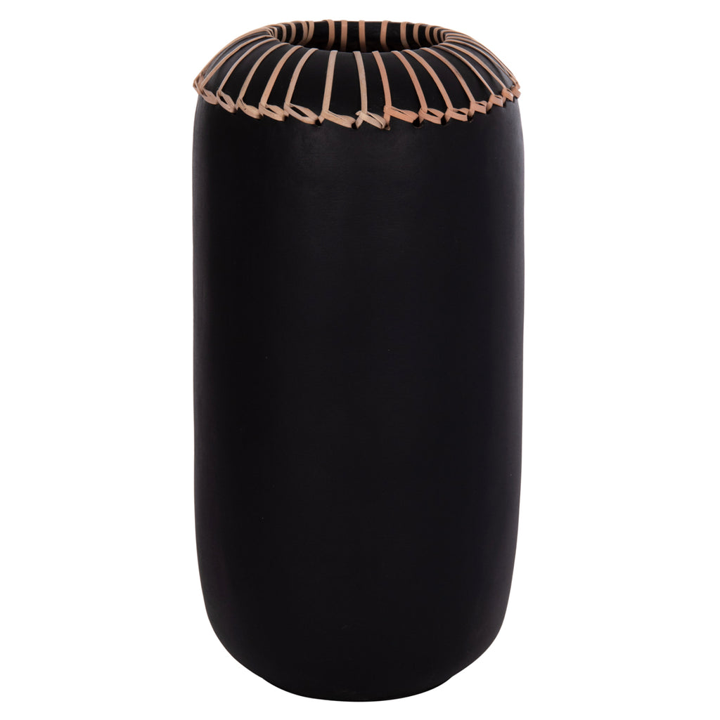 ΕΠΙΤΡΑΠΕΖΙΟ ΔΙΑΚΟΣΜΗΤΙΚΟ ΒΑΖΟ LENNOX HM4675.01S TΕΡΑΚΟΤΑ ΣΕ ΜΑΥΡΟ--Φ18x33Υεκ.