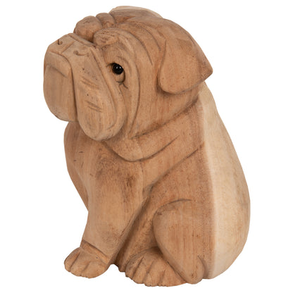 ΕΠΙΤΡΑΠΕΖΙΟ ΔΙΑΚΟΣΜΗΤΙΚΟ DOZER BULLDOG ΞΥΛΟ SUAR ΣΕ ΦΥΣΙΚΟ ΧΡΩΜΑ HM7925 18x14x20Y εκ.