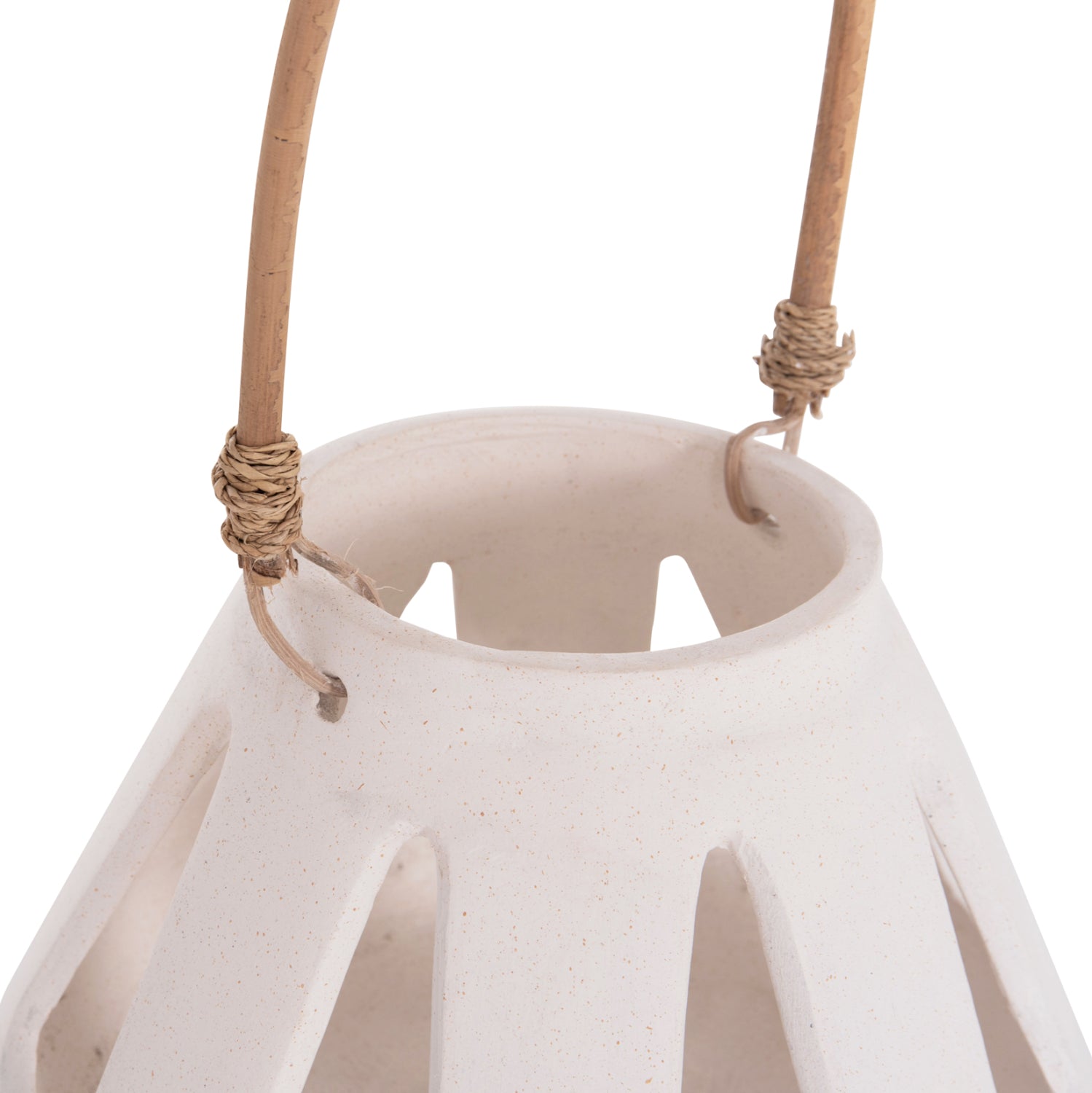 ΕΠΙΤΡΑΠΕΖΙΟ ΦΑΝΑΡΙ ERANTYL HM4696.02S ΛΕΥΚΟ FIBER CEMENT & ΧΕΡΟΥΛΙ RATTAN Φ25x17Yεκ.