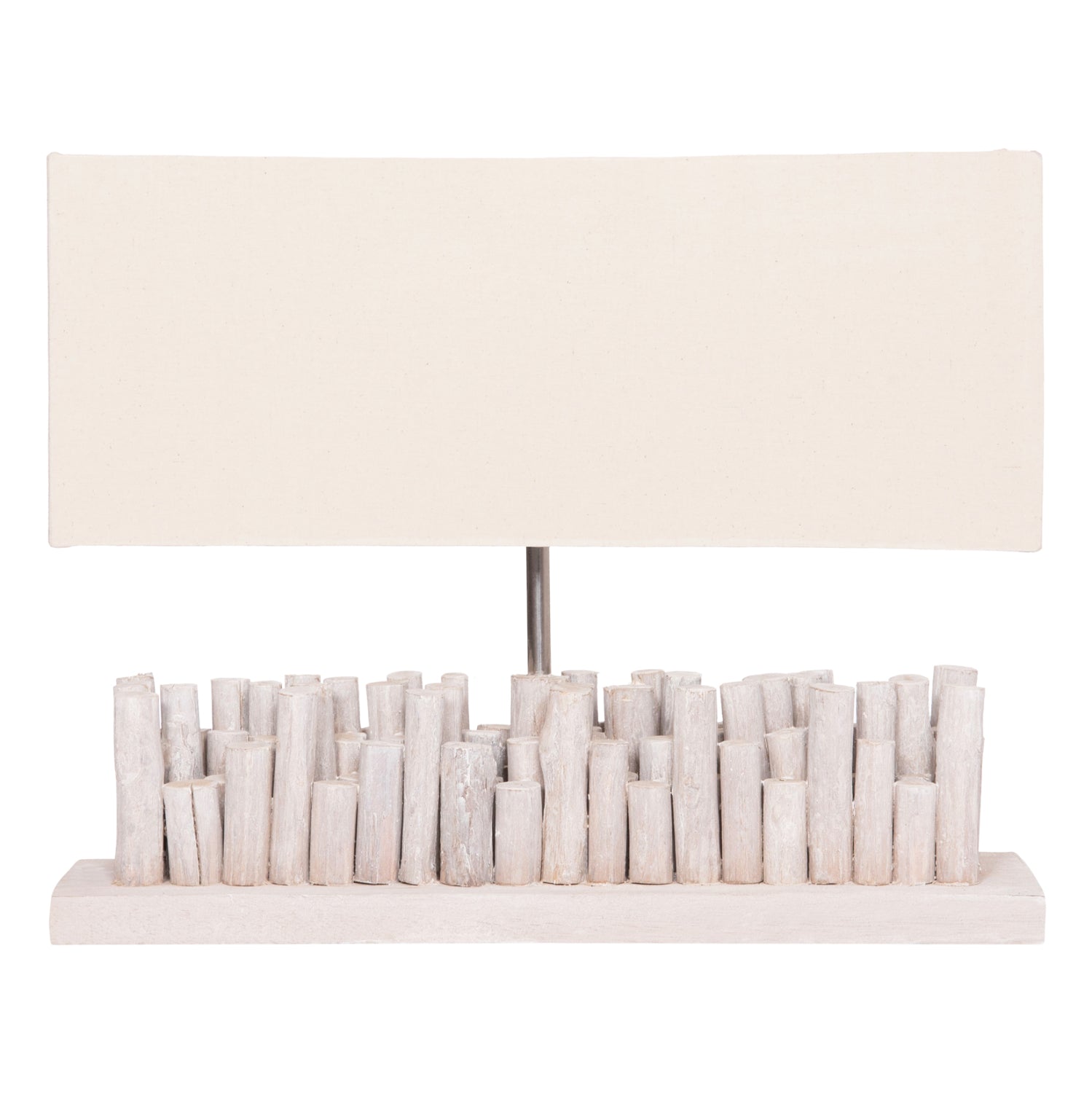 ΕΠΙΤΡΑΠΕΖΙΟ ΦΩΤΙΣΤΙΚΟ TWIGGY HM4426 DRIFTWOOD & ΚΑΠΕΛΟ ΣΕ ΛΕΥΚΟ 50,5x16,5x40Υεκ.