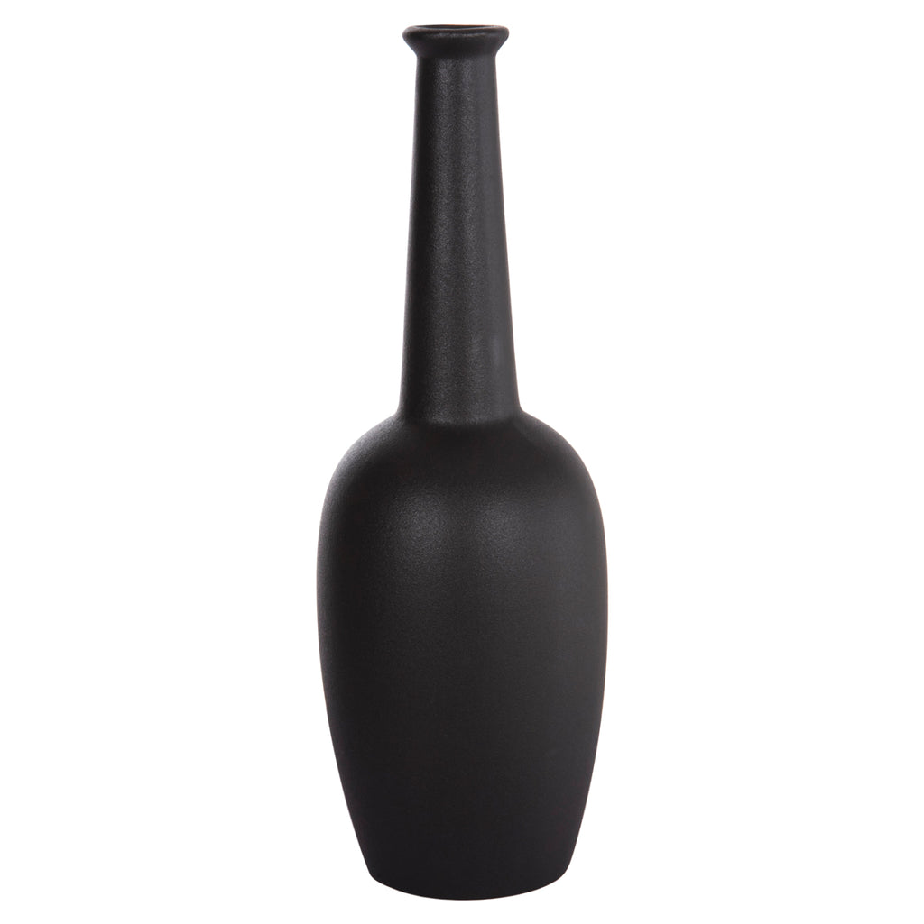 ΕΠΙΤΡΑΠΕΖΙΟ ΚΕΡΑΜΙΚΟ ΔΙΑΚΟΣΜΗΤΙΚΟ ELENDIL HM4592.02 ΜΑΥΡΟ ΜΑΤ Φ10x30Υεκ