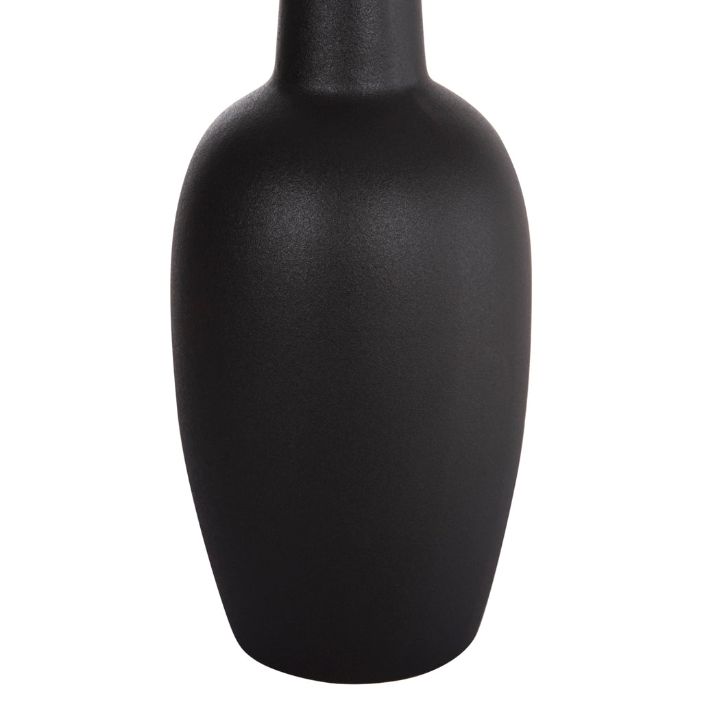 ΕΠΙΤΡΑΠΕΖΙΟ ΚΕΡΑΜΙΚΟ ΔΙΑΚΟΣΜΗΤΙΚΟ ELENDIL HM4592.02 ΜΑΥΡΟ ΜΑΤ Φ10x30Υεκ