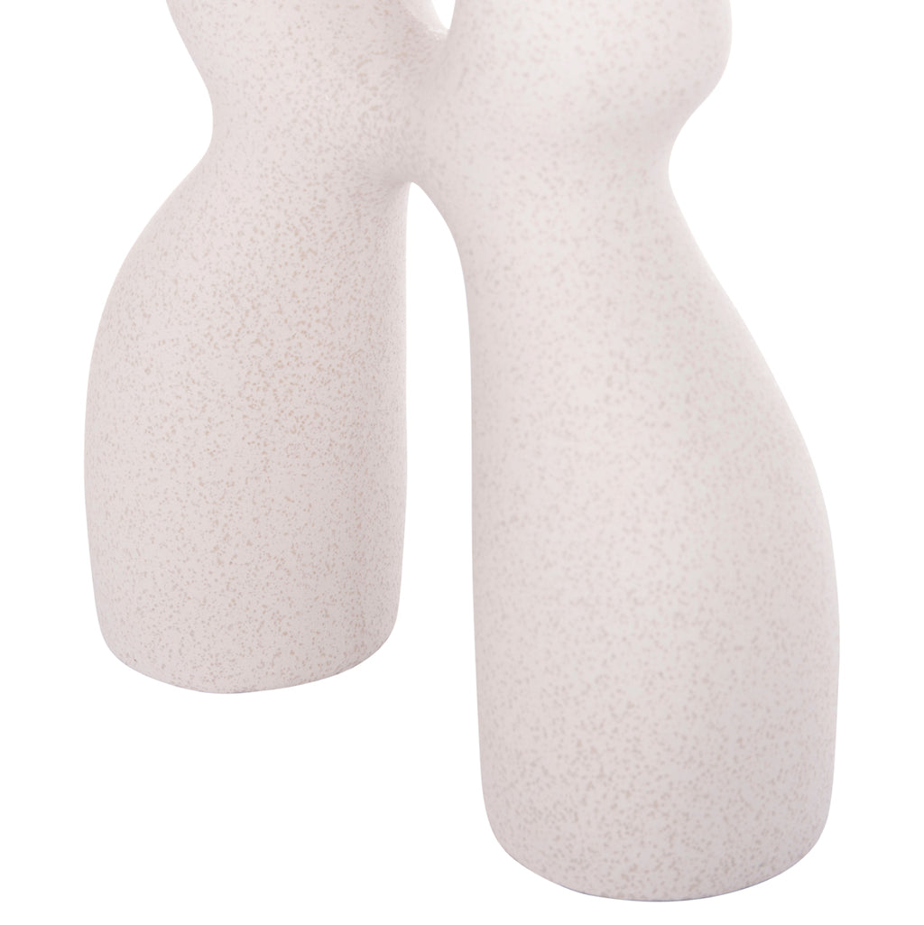 ΕΠΙΤΡΑΠΕΖΙΟ ΚΕΡΑΜΙΚΟ ΔΙΑΚΟΣΜΗΤΙΚΟ ISIL HM4598.01 ΥΠΟΛΕΥΚΟ ΚΡΥΣΤΑΛΛΙΚΟ 25x9x29,5Υεκ