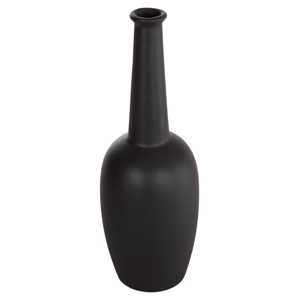 ΕΠΙΤΡΑΠΕΖΙΟ ΚΕΡΑΜΙΚΟ ΔΙΑΚΟΣΜΗΤΙΚΟ ELENDIL HM4592.02 ΜΑΥΡΟ ΜΑΤ Φ10x30Υεκ