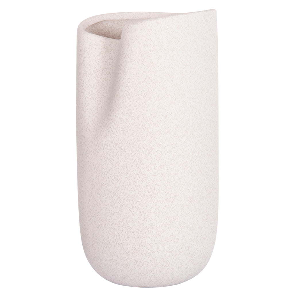 ΕΠΙΤΡΑΠΕΖΙΟ ΚΕΡΑΜΙΚΟ ΔΙΑΚΟΣΜΗΤΙΚΟ GLAZE HM4607.01 ΥΠΟΛΕΥΚΟ ΚΡΥΣΤΑΛΛΙΚΟ 15x15x30Υεκ