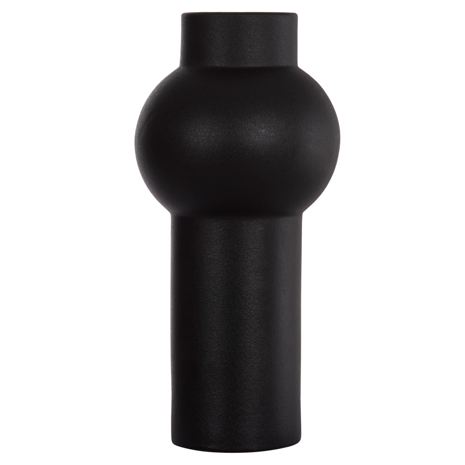 ΕΠΙΤΡΑΠΕΖΙΟ ΚΕΡΑΜΙΚΟ ΔΙΑΚΟΣΜΗΤΙΚΟ SCEPTER HM4605.02 ΜΑΥΡΟ ΜΑΤ Φ15x30Υ εκ.