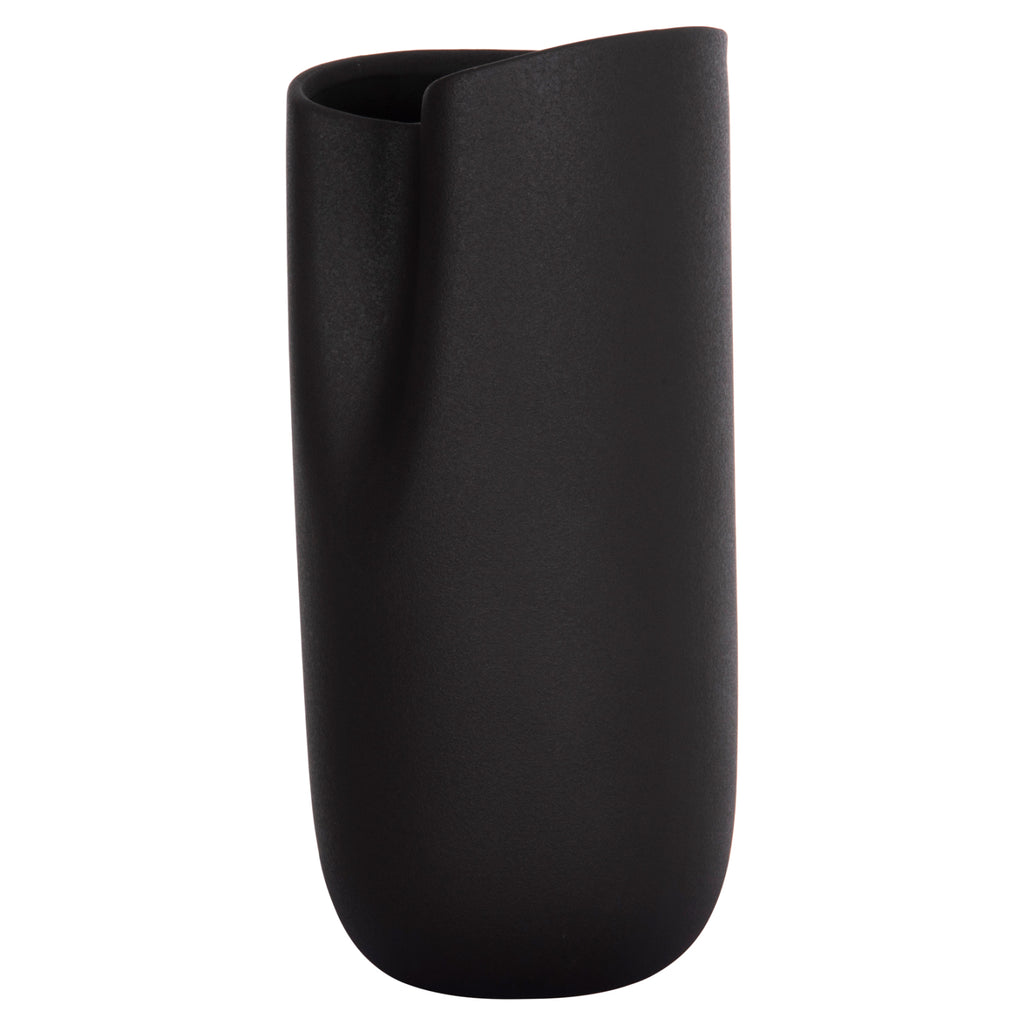 ΕΠΙΤΡΑΠΕΖΙΟ ΚΕΡΑΜΙΚΟ ΔΙΑΚΟΣΜΗΤΙΚΟ GLAZE HM4606.02 ΜΑΥΡΟ ΜΑΤ 17x16,5x37Υεκ