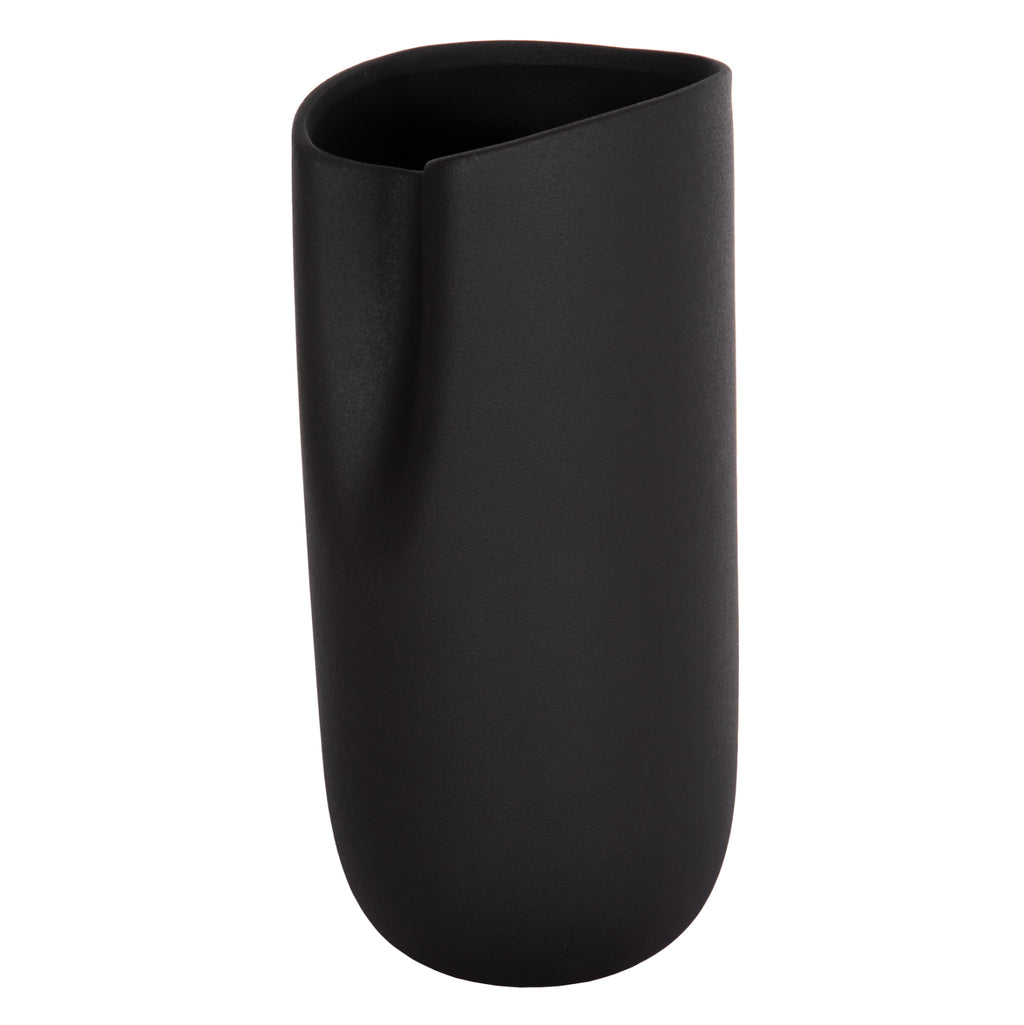 ΕΠΙΤΡΑΠΕΖΙΟ ΚΕΡΑΜΙΚΟ ΔΙΑΚΟΣΜΗΤΙΚΟ GLAZE HM4606.02 ΜΑΥΡΟ ΜΑΤ 17x16,5x37Υεκ