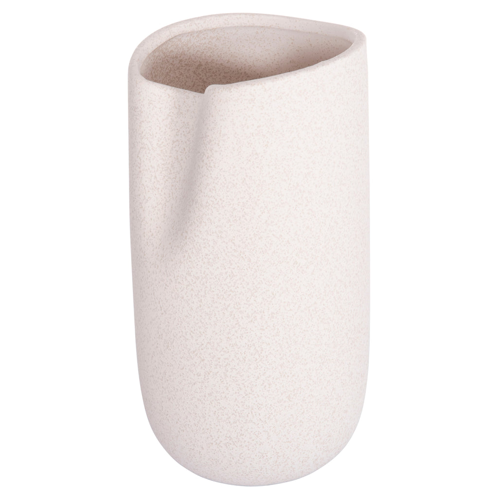 ΕΠΙΤΡΑΠΕΖΙΟ ΚΕΡΑΜΙΚΟ ΔΙΑΚΟΣΜΗΤΙΚΟ GLAZE HM4607.01 ΥΠΟΛΕΥΚΟ ΚΡΥΣΤΑΛΛΙΚΟ 15x15x30Υεκ