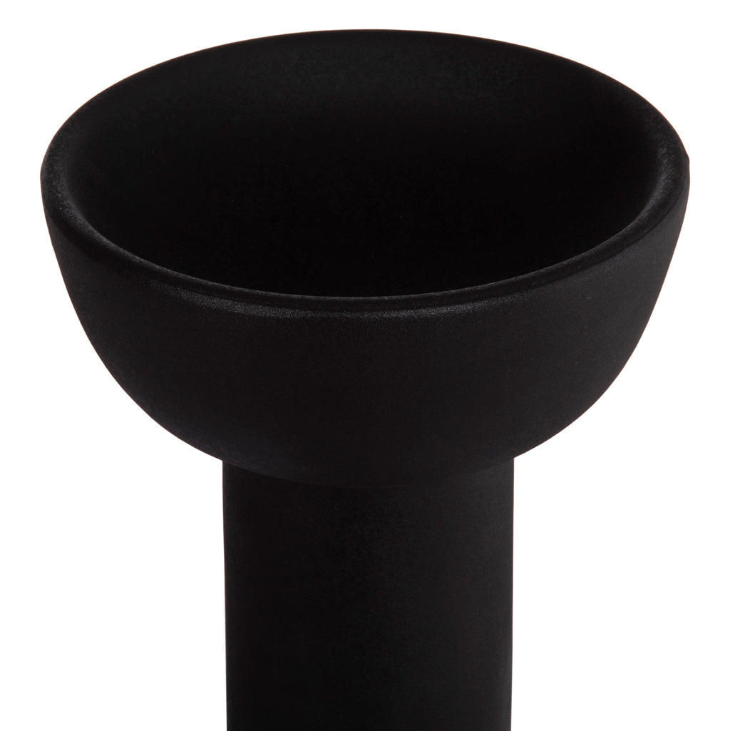 ΕΠΙΤΡΑΠΕΖΙΟ ΚΕΡΑΜΙΚΟ ΔΙΑΚΟΣΜΗΤΙΚΟ ELENDIL HM4602.02 ΜΑΥΡΟ ΜΑΤ Φ23x32Υ εκ