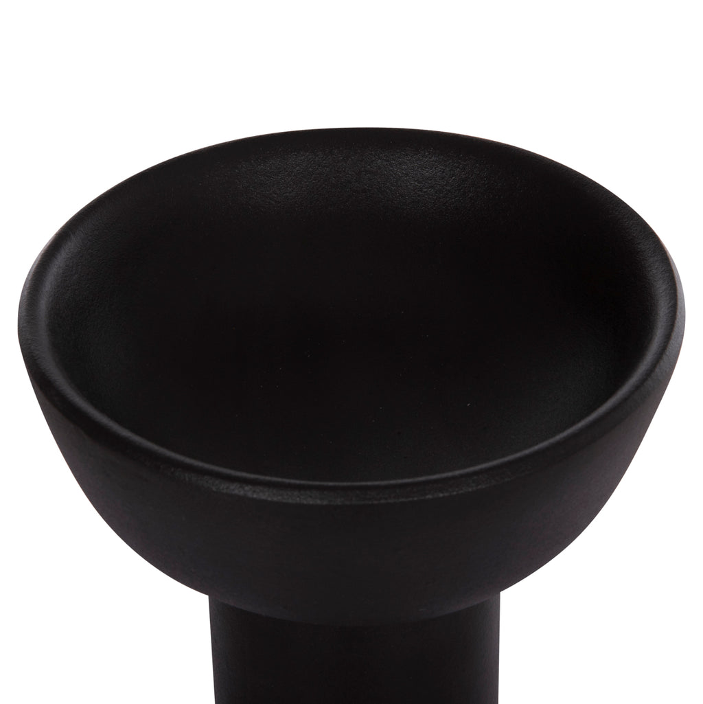 ΕΠΙΤΡΑΠΕΖΙΟ ΚΕΡΑΜΙΚΟ ΔΙΑΚΟΣΜΗΤΙΚΟ ELENDIL HM4603.02 ΜΑΥΡΟ ΜΑΤ Φ20x26.5Υεκ
