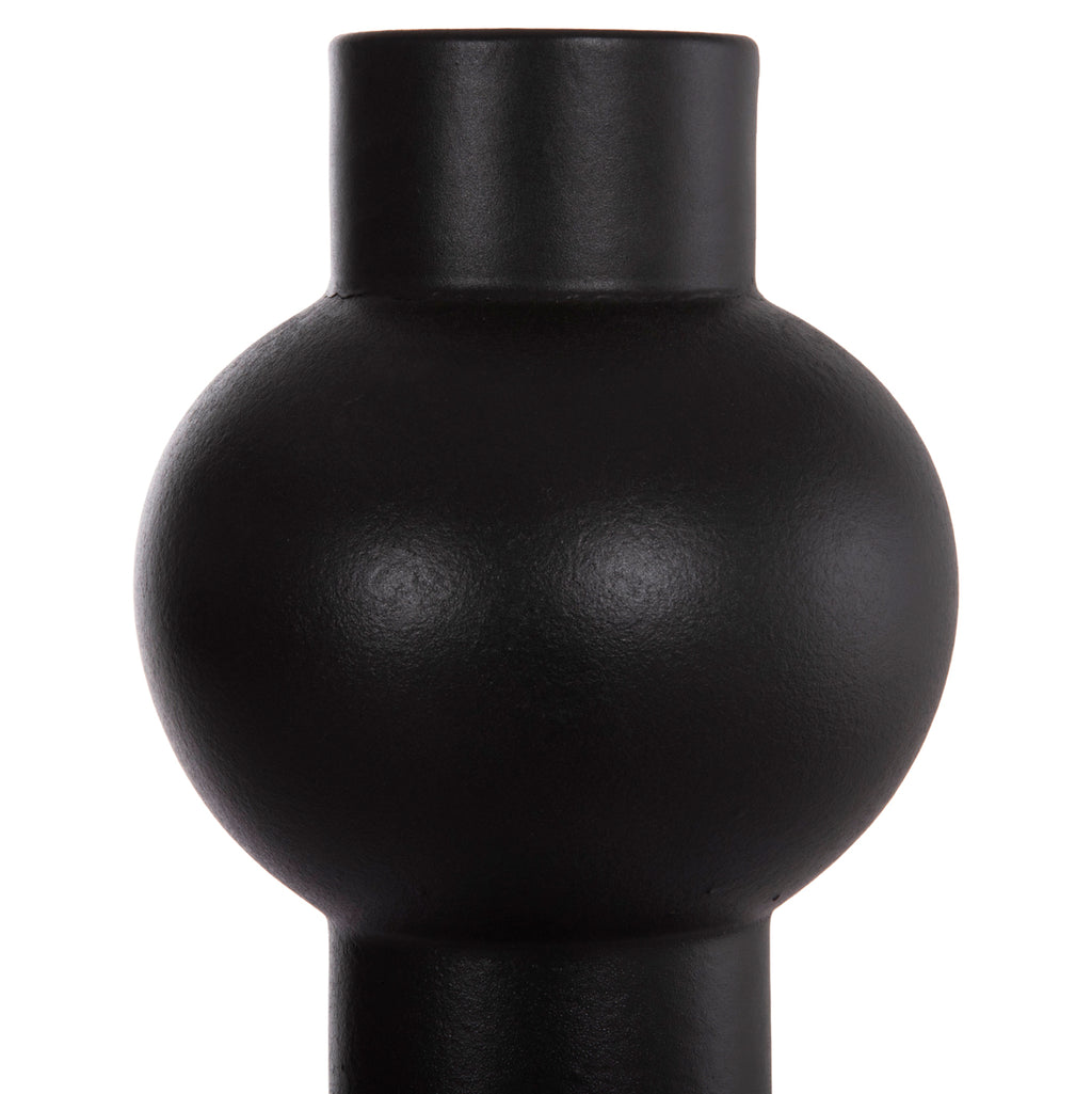 ΕΠΙΤΡΑΠΕΖΙΟ ΚΕΡΑΜΙΚΟ ΔΙΑΚΟΣΜΗΤΙΚΟ SCEPTER HM4604.02 ΜΑΥΡΟ ΜΑΤ Φ17x39Υεκ