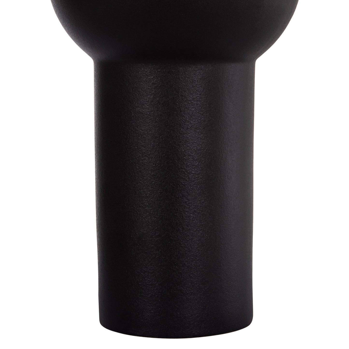 ΕΠΙΤΡΑΠΕΖΙΟ ΚΕΡΑΜΙΚΟ ΔΙΑΚΟΣΜΗΤΙΚΟ SCEPTER HM4605.02 ΜΑΥΡΟ ΜΑΤ Φ15x30Υ εκ.