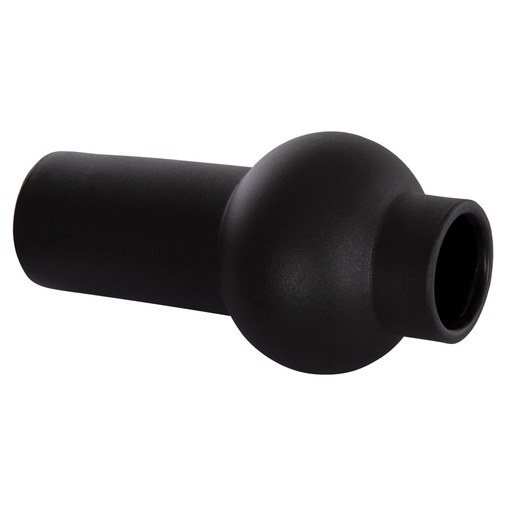 ΕΠΙΤΡΑΠΕΖΙΟ ΚΕΡΑΜΙΚΟ ΔΙΑΚΟΣΜΗΤΙΚΟ SCEPTER HM4605.02 ΜΑΥΡΟ ΜΑΤ Φ15x30Υ εκ.