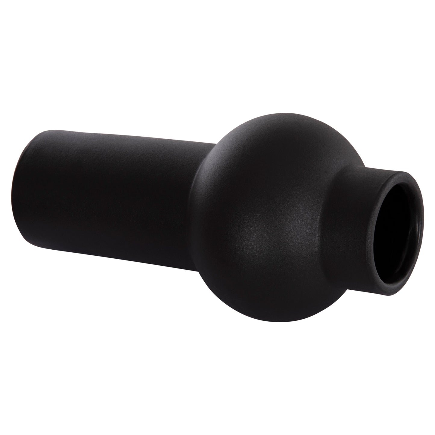 ΕΠΙΤΡΑΠΕΖΙΟ ΚΕΡΑΜΙΚΟ ΔΙΑΚΟΣΜΗΤΙΚΟ SCEPTER HM4605.02 ΜΑΥΡΟ ΜΑΤ Φ15x30Υ εκ.
