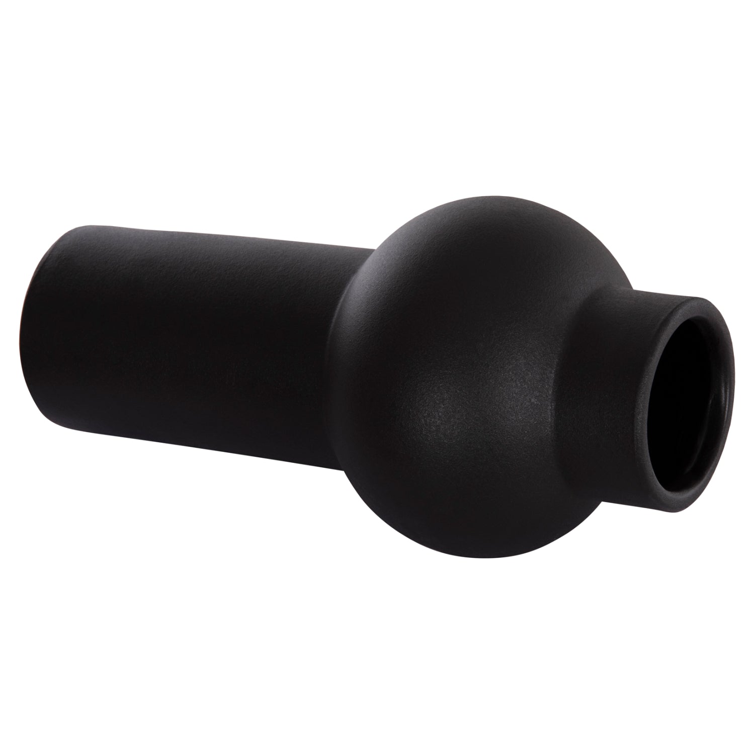 ΕΠΙΤΡΑΠΕΖΙΟ ΚΕΡΑΜΙΚΟ ΔΙΑΚΟΣΜΗΤΙΚΟ SCEPTER HM4605.02 ΜΑΥΡΟ ΜΑΤ Φ15x30Υ εκ.