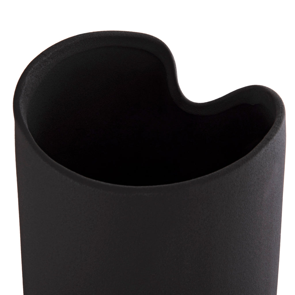 ΕΠΙΤΡΑΠΕΖΙΟ ΚΕΡΑΜΙΚΟ ΔΙΑΚΟΣΜΗΤΙΚΟ GLAZE HM4607.02 ΜΑΥΡΟ ΜΑΤ 15x15x30Υεκ