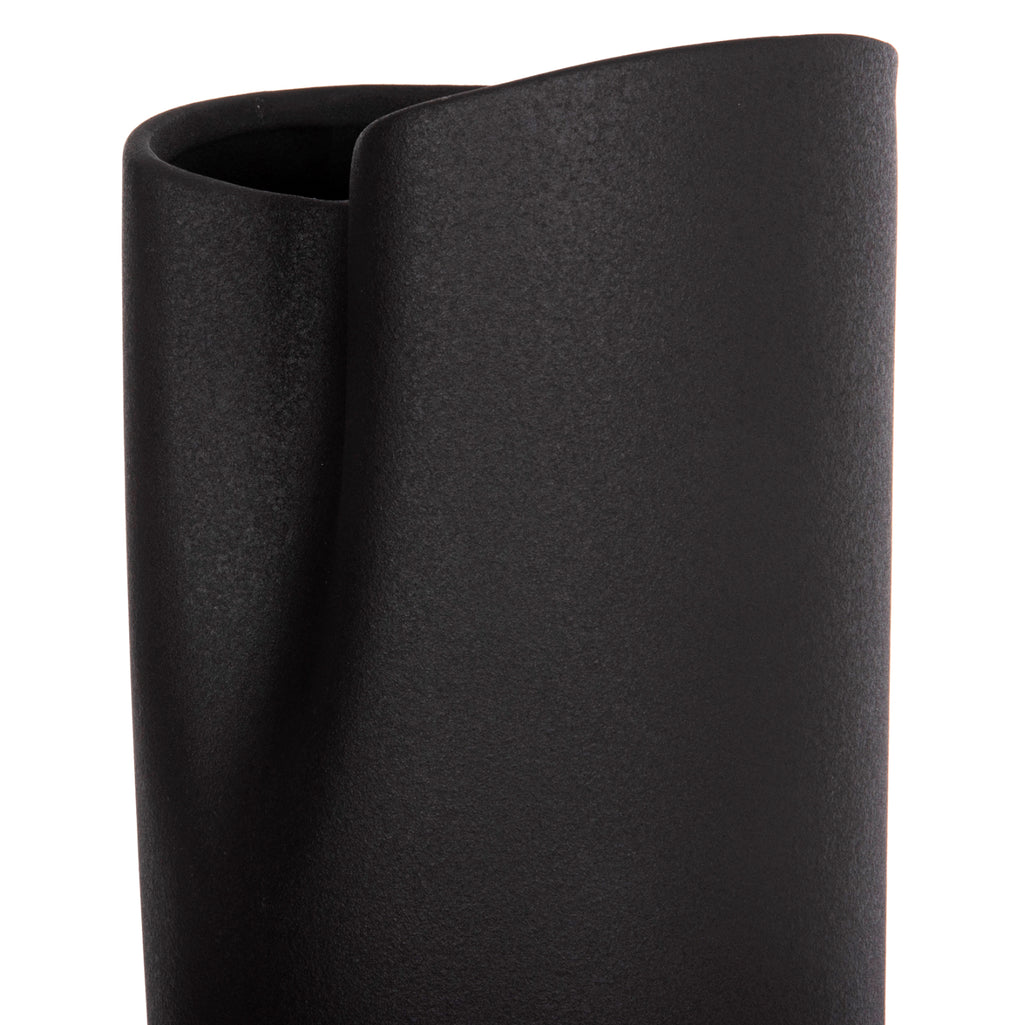 ΕΠΙΤΡΑΠΕΖΙΟ ΚΕΡΑΜΙΚΟ ΔΙΑΚΟΣΜΗΤΙΚΟ GLAZE HM4607.02 ΜΑΥΡΟ ΜΑΤ 15x15x30Υεκ