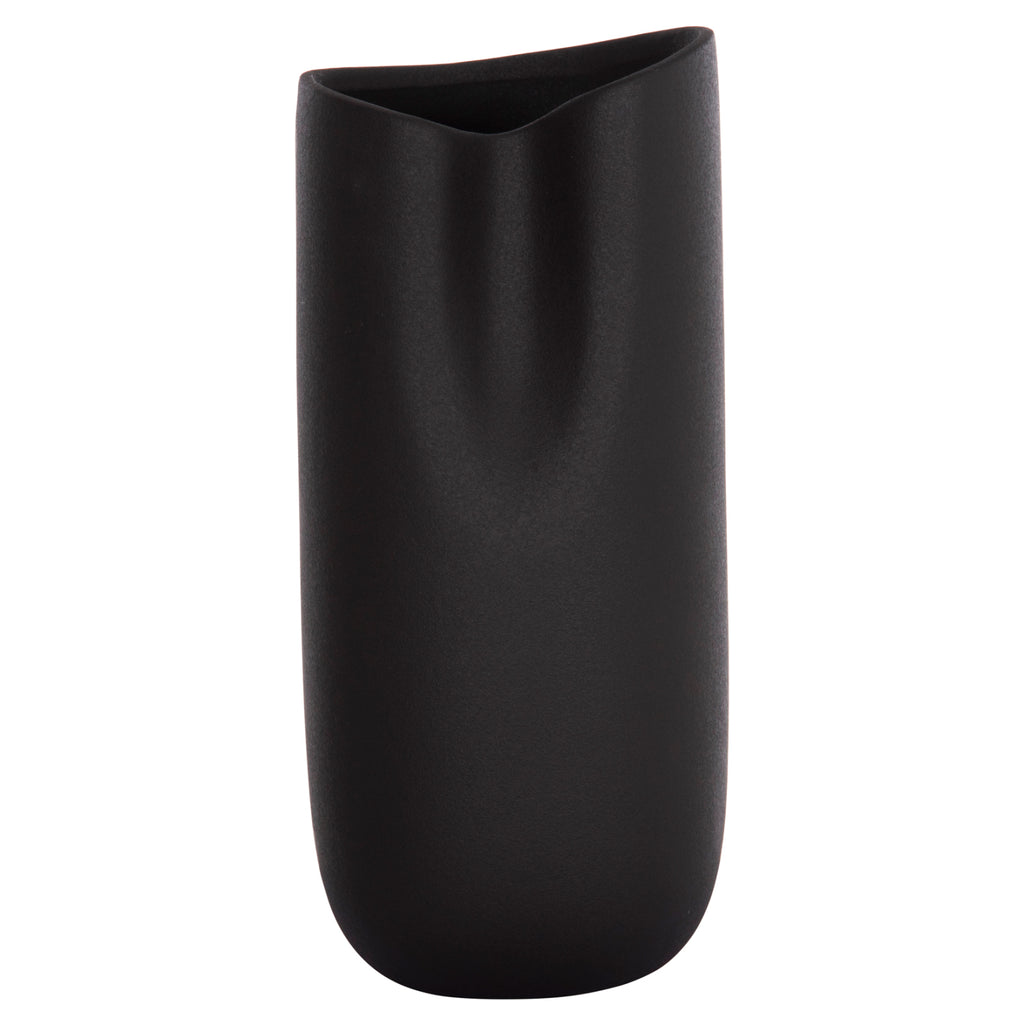ΕΠΙΤΡΑΠΕΖΙΟ ΚΕΡΑΜΙΚΟ ΔΙΑΚΟΣΜΗΤΙΚΟ GLAZE HM4606.02 ΜΑΥΡΟ ΜΑΤ 17x16,5x37Υεκ