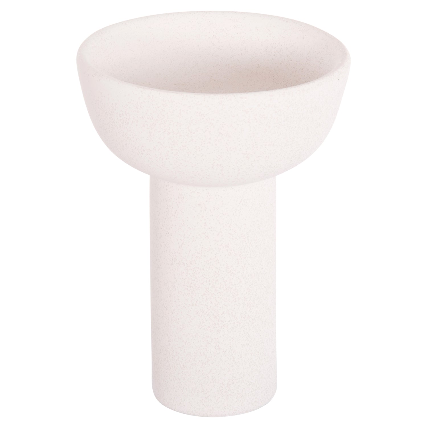 ΕΠΙΤΡΑΠΕΖΙΟ ΚΕΡΑΜΙΚΟ ΔΙΑΚΟΣΜΗΤΙΚΟ ELENDIL HM4602.01 ΥΠΟΛΕΥΚΟ ΚΡΥΣΤΑΛΛΙΚΟ Φ23x32Υ εκ.