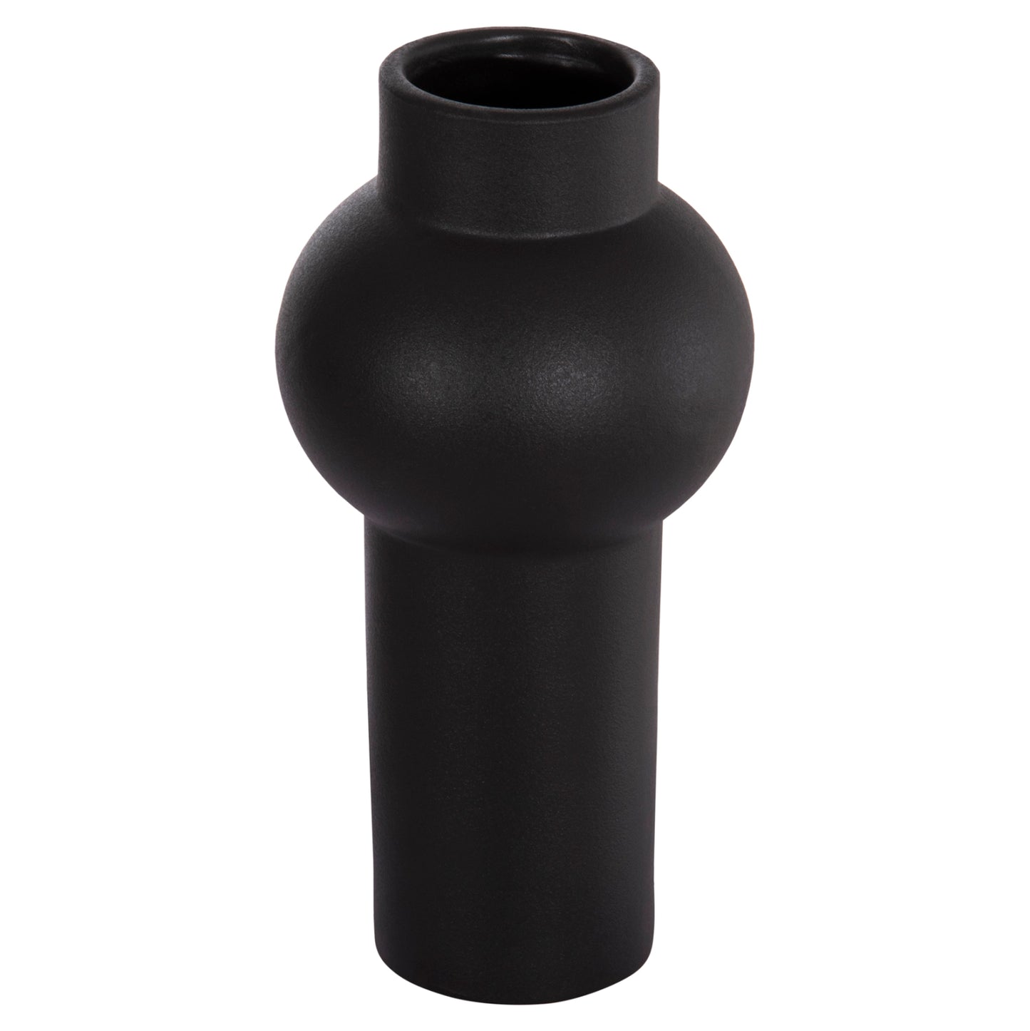 ΕΠΙΤΡΑΠΕΖΙΟ ΚΕΡΑΜΙΚΟ ΔΙΑΚΟΣΜΗΤΙΚΟ SCEPTER HM4605.02 ΜΑΥΡΟ ΜΑΤ Φ15x30Υ εκ.
