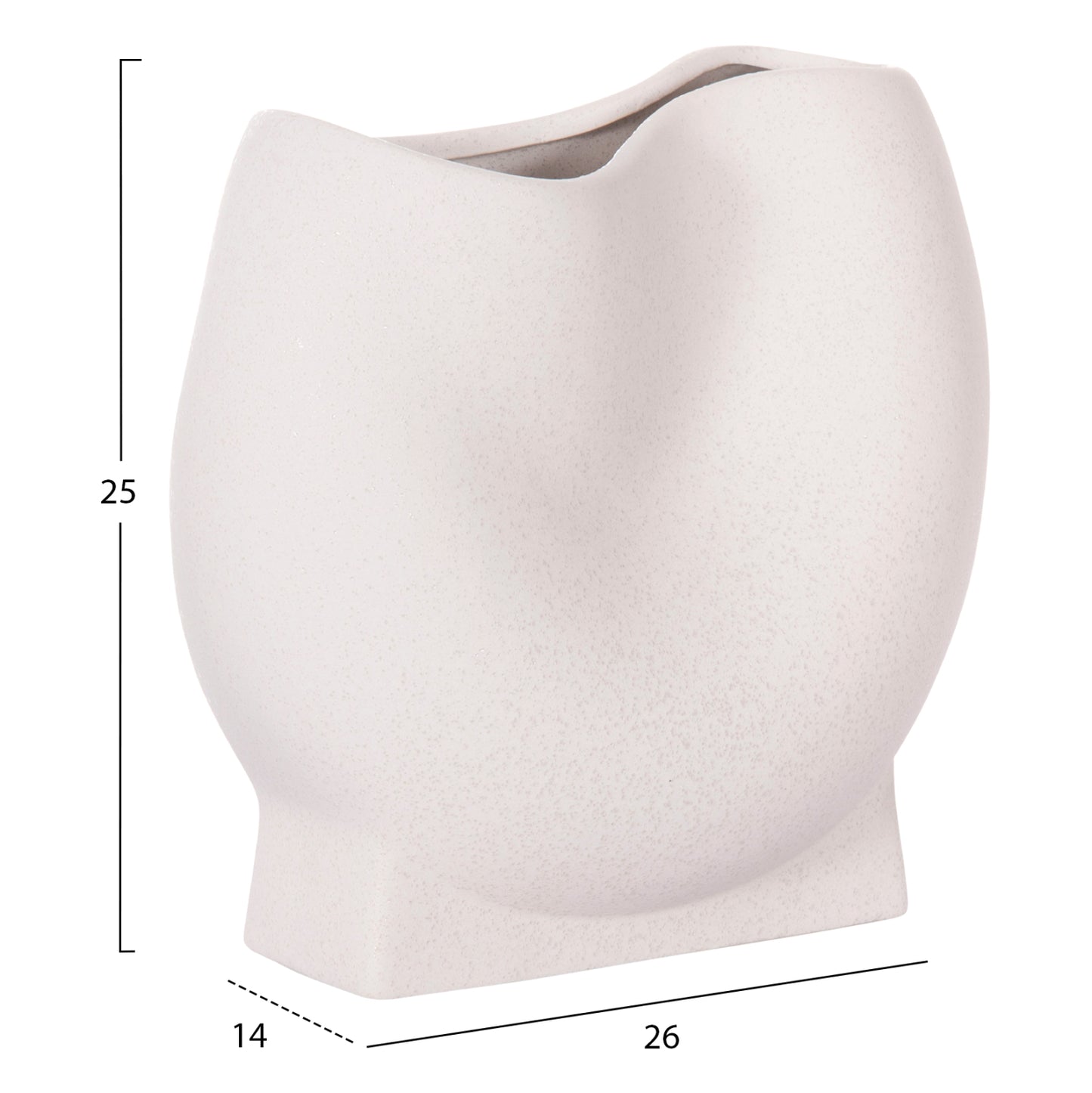 ΕΠΙΤΡΑΠΕΖΙΟ ΚΕΡΑΜΙΚΟ ΔΙΑΚΟΣΜΗΤΙΚΟ GLAZE HM4610.01 ΥΠΟΛΕΥΚΟ ΚΡΥΣΤΑΛΛΙΚΟ 26x14x25Υεκ