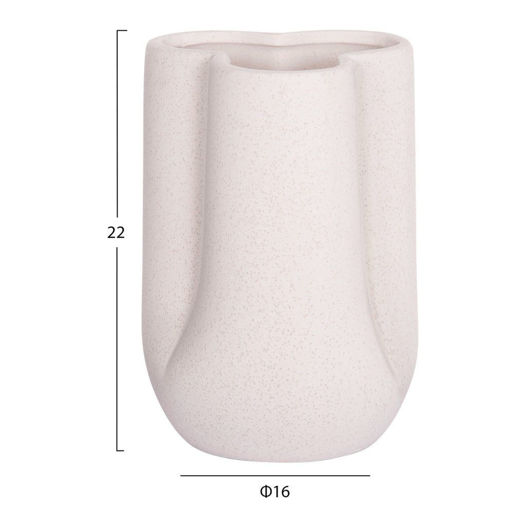 ΕΠΙΤΡΑΠΕΖΙΟ ΚΕΡΑΜΙΚΟ ΔΙΑΚΟΣΜΗΤΙΚΟ GLAZE HM4613.01 ΚΡΥΣΤΑΛΛΙΚΟ ΥΠΟΛΕΥΚΟ Φ16x22Υεκ