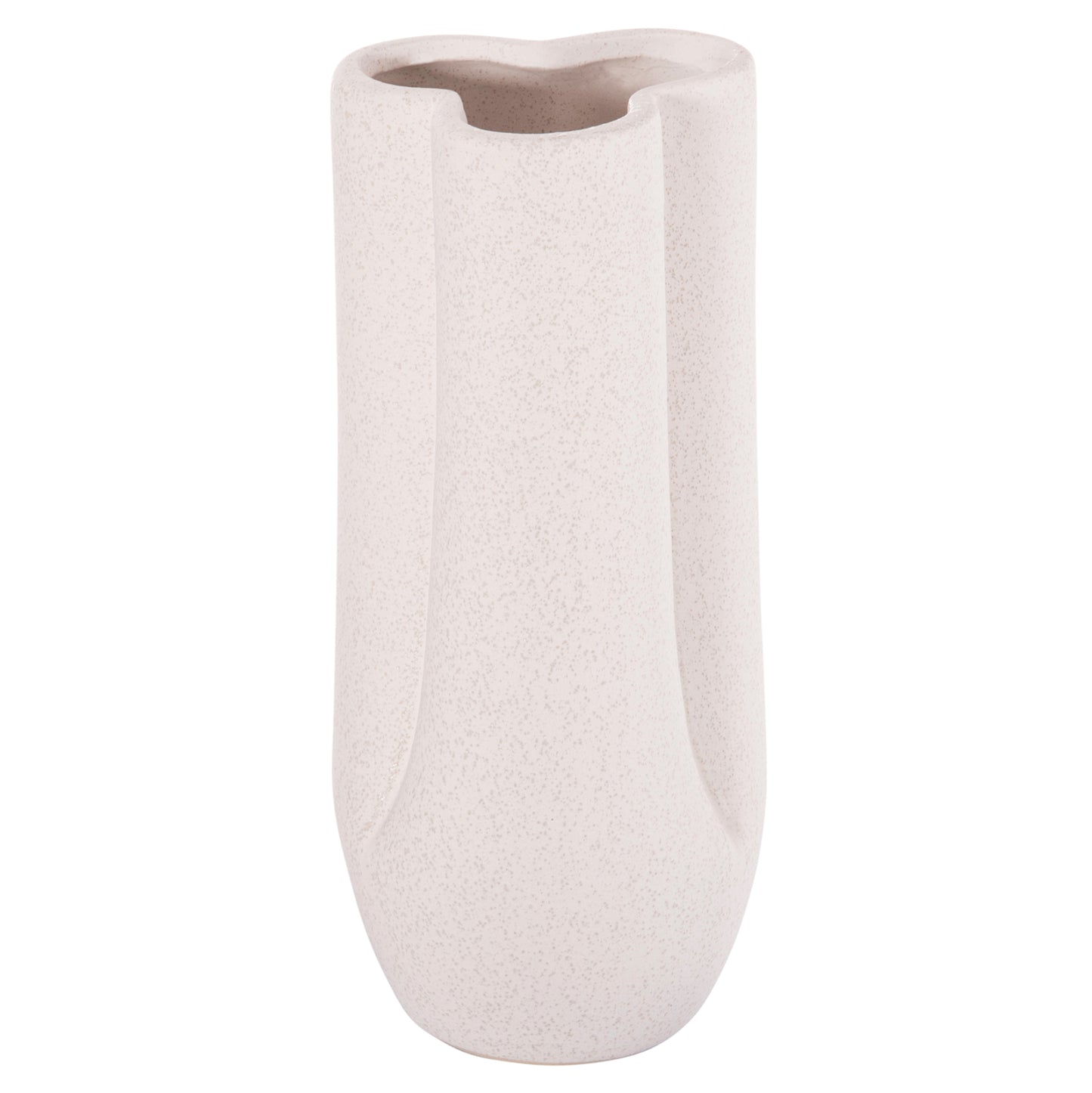 ΕΠΙΤΡΑΠΕΖΙΟ ΚΕΡΑΜΙΚΟ ΔΙΑΚΟΣΜΗΤΙΚΟ GLAZE HM4611.01 ΚΡΥΣΤΑΛΛΙΚΟ ΥΠΟΛΕΥΚΟ Φ14x34Υεκ