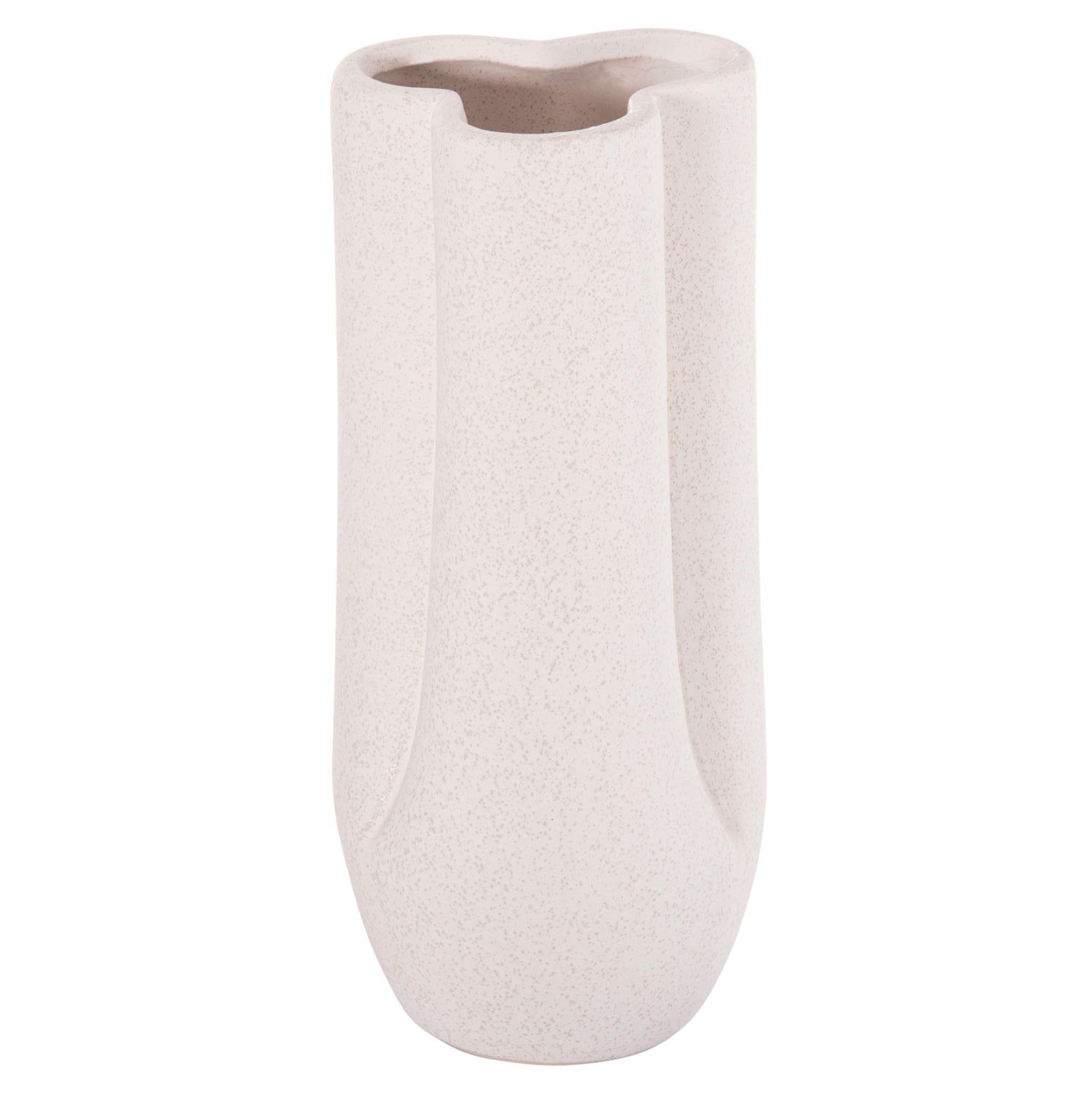 ΕΠΙΤΡΑΠΕΖΙΟ ΚΕΡΑΜΙΚΟ ΔΙΑΚΟΣΜΗΤΙΚΟ GLAZE HM4611.01 ΚΡΥΣΤΑΛΛΙΚΟ ΥΠΟΛΕΥΚΟ Φ14x34Υεκ