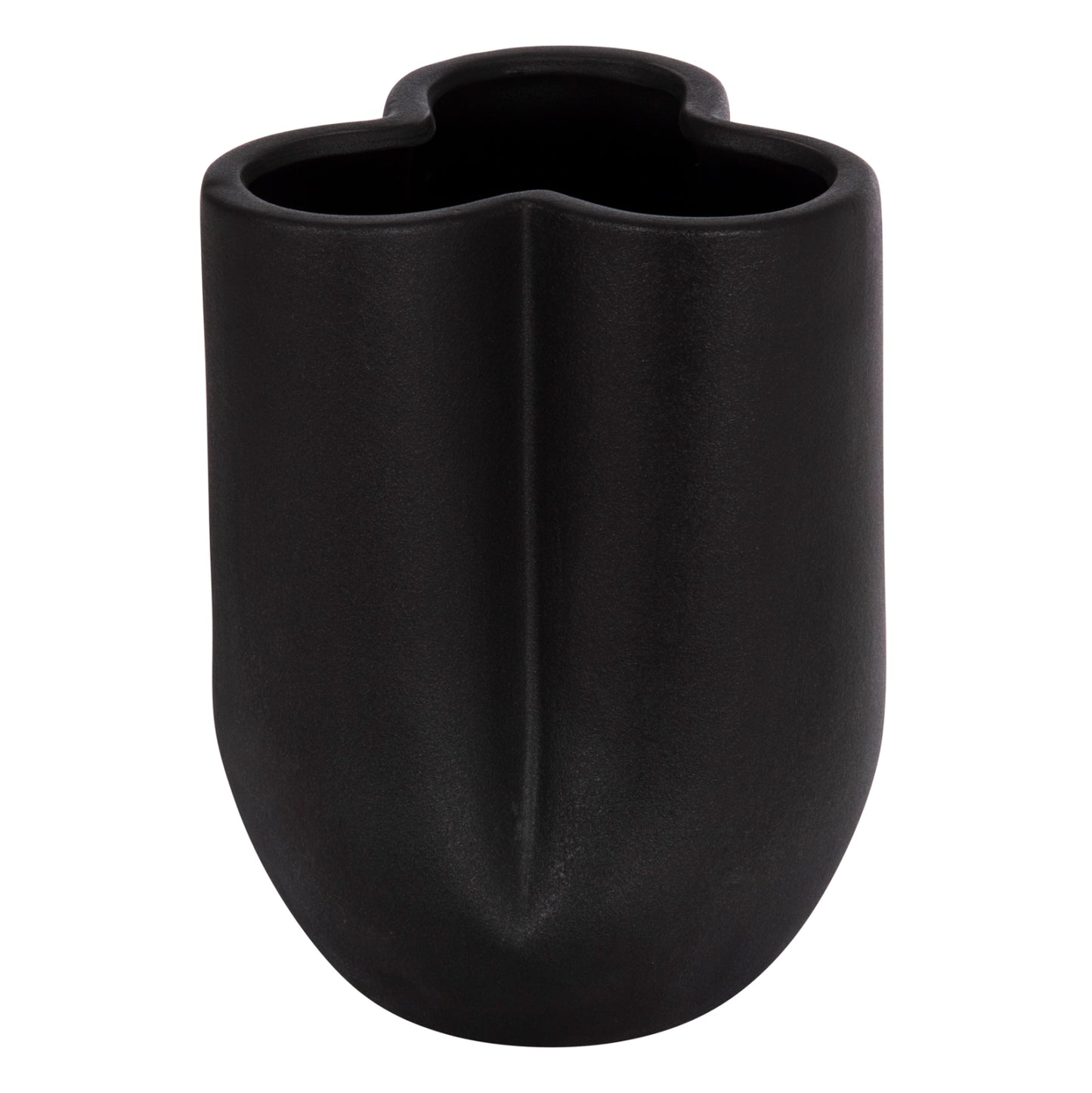 ΕΠΙΤΡΑΠΕΖΙΟ ΚΕΡΑΜΙΚΟ ΔΙΑΚΟΣΜΗΤΙΚΟ GLAZE HM4613.02 ΜΑΥΡΟ ΜΑΤ Φ16x22Υεκ