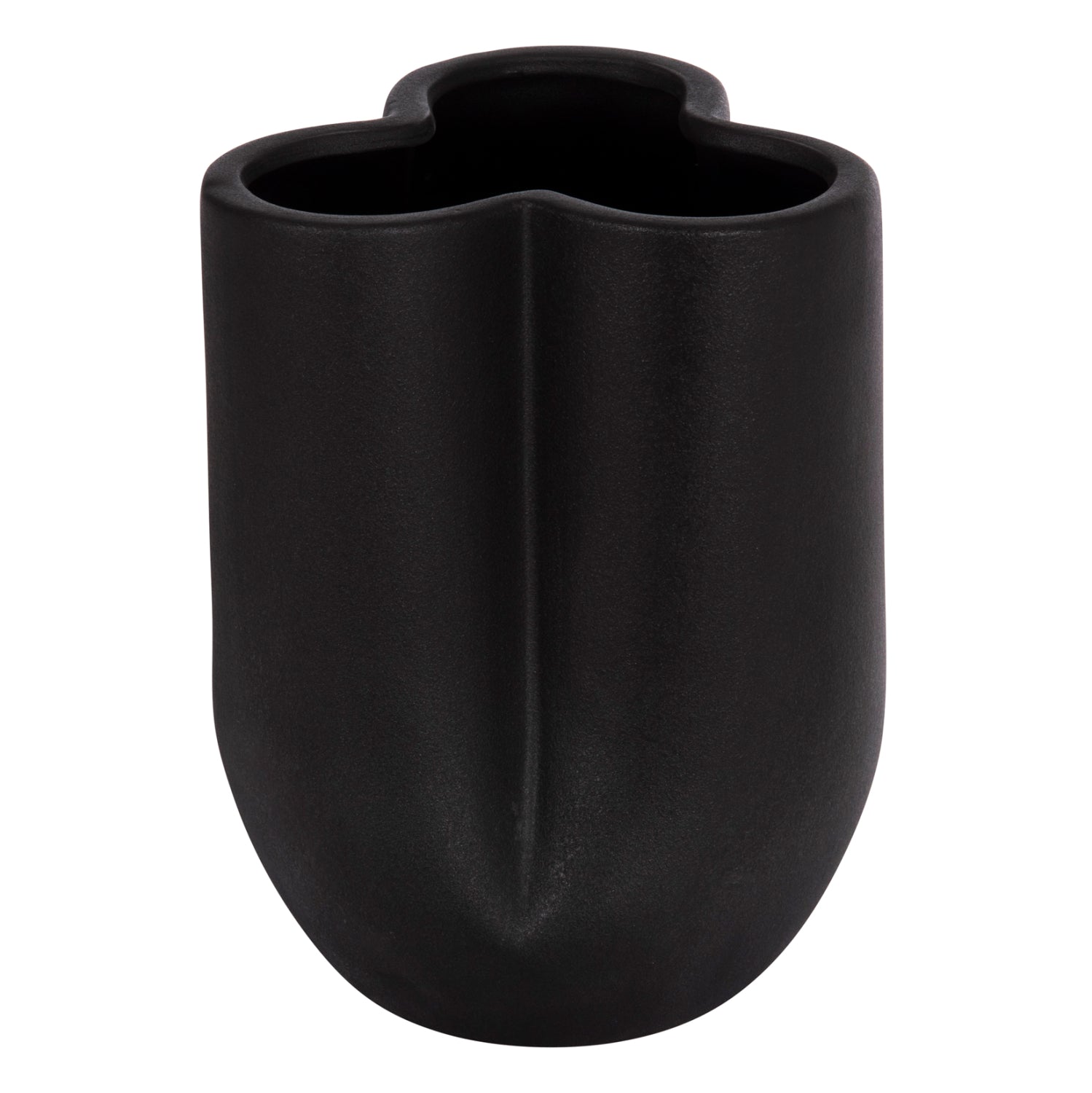 ΕΠΙΤΡΑΠΕΖΙΟ ΚΕΡΑΜΙΚΟ ΔΙΑΚΟΣΜΗΤΙΚΟ GLAZE HM4613.02 ΜΑΥΡΟ ΜΑΤ Φ16x22Υεκ
