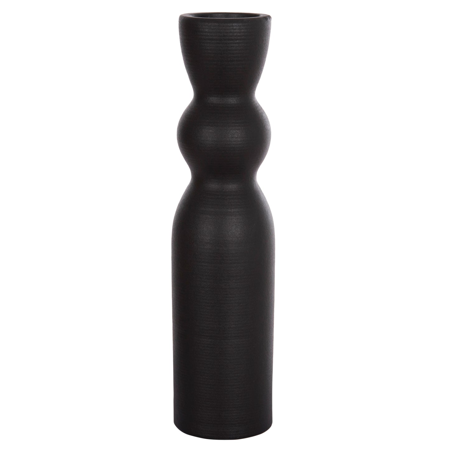 ΕΠΙΤΡΑΠΕΖΙΟ ΚΕΡΑΜΙΚΟ ΔΙΑΚΟΣΜΗΤΙΚΟ SCEPTER HM4614.02 ΜΑΥΡΟ ΜΑΤ Φ8x35Υ εκ.