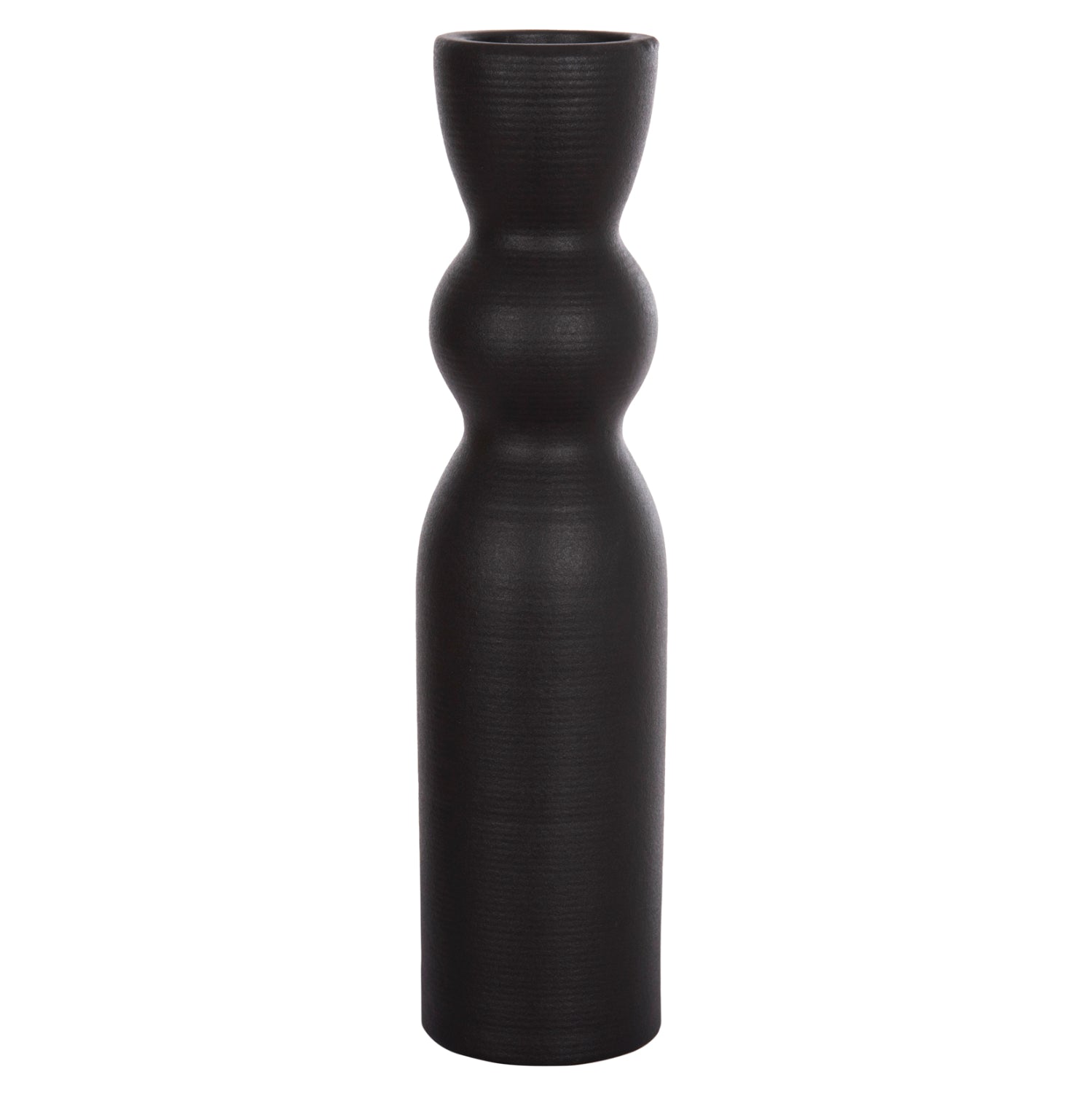 ΕΠΙΤΡΑΠΕΖΙΟ ΚΕΡΑΜΙΚΟ ΔΙΑΚΟΣΜΗΤΙΚΟ SCEPTER HM4614.02 ΜΑΥΡΟ ΜΑΤ Φ8x35Υ εκ.