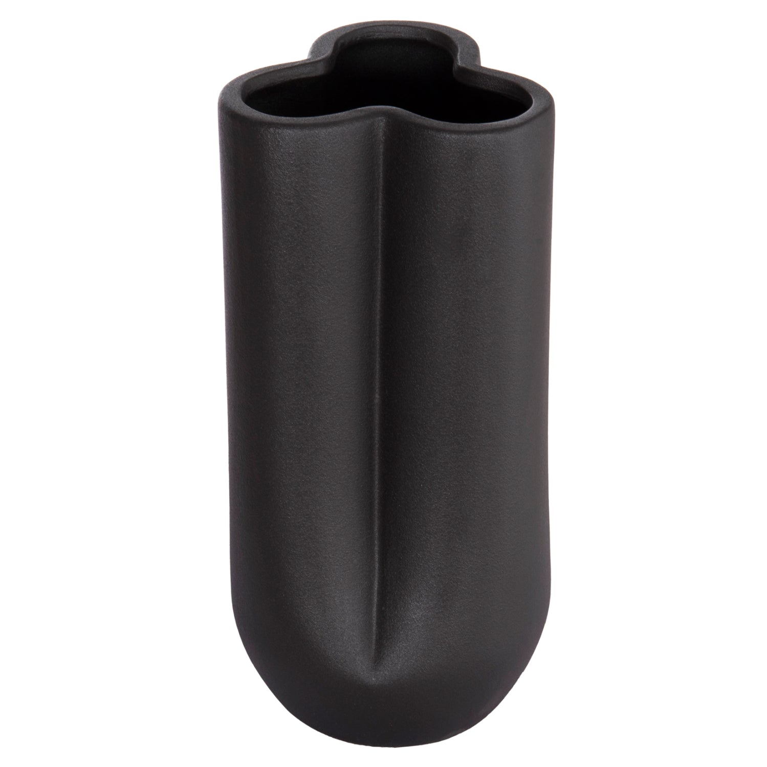 ΕΠΙΤΡΑΠΕΖΙΟ ΚΕΡΑΜΙΚΟ ΔΙΑΚΟΣΜΗΤΙΚΟ GLAZE HM4612.02 ΜΑΥΡΟ ΜΑΤ Φ14x29Υεκ