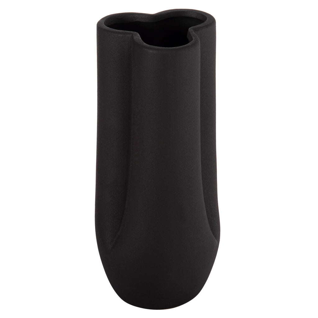 ΕΠΙΤΡΑΠΕΖΙΟ ΚΕΡΑΜΙΚΟ ΔΙΑΚΟΣΜΗΤΙΚΟ GLAZE HM4611.02 ΜΑΥΡΟ ΜΑΤ Φ14x34Υ εκ.