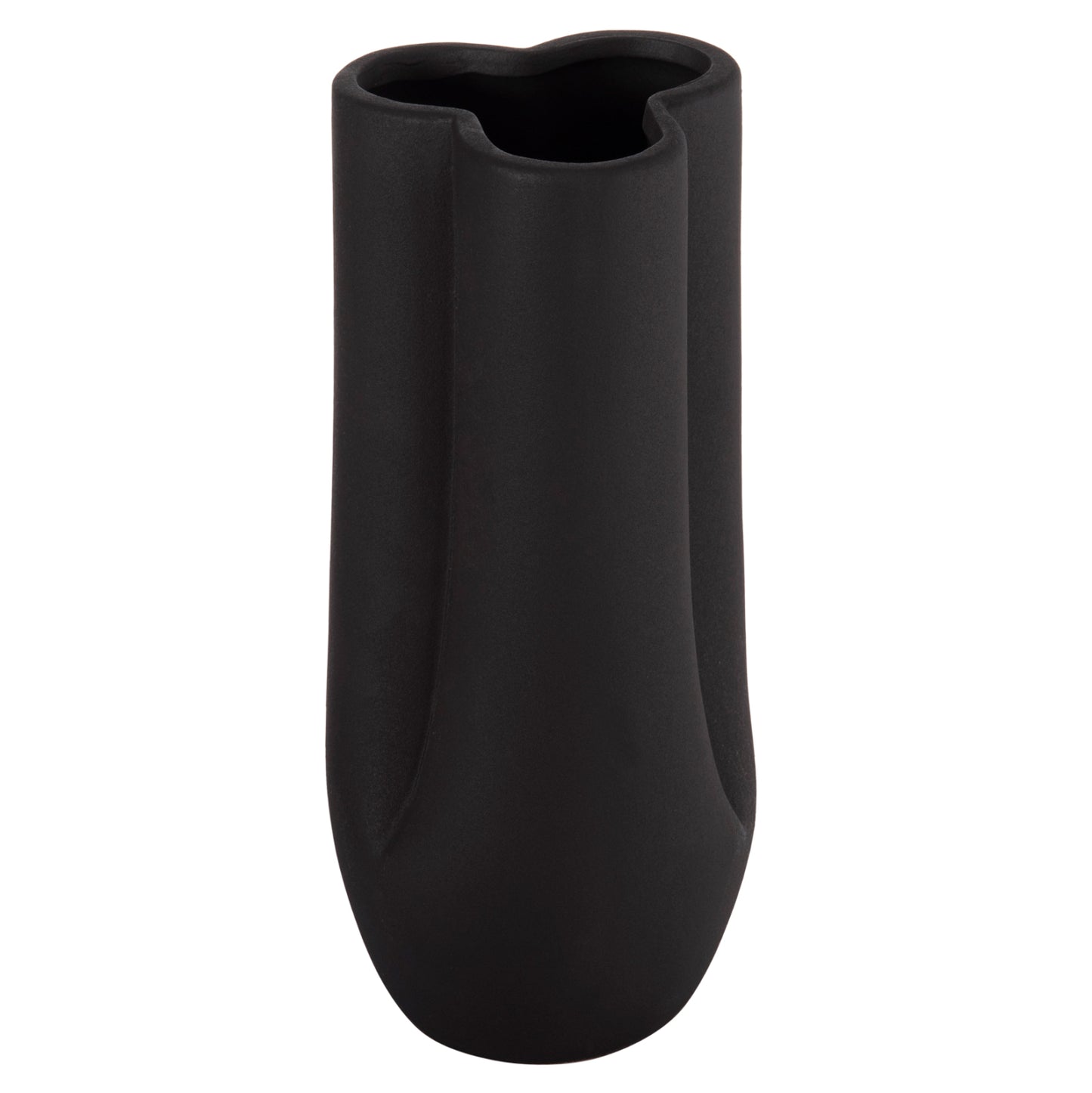 ΕΠΙΤΡΑΠΕΖΙΟ ΚΕΡΑΜΙΚΟ ΔΙΑΚΟΣΜΗΤΙΚΟ GLAZE HM4611.02 ΜΑΥΡΟ ΜΑΤ Φ14x34Υ εκ.