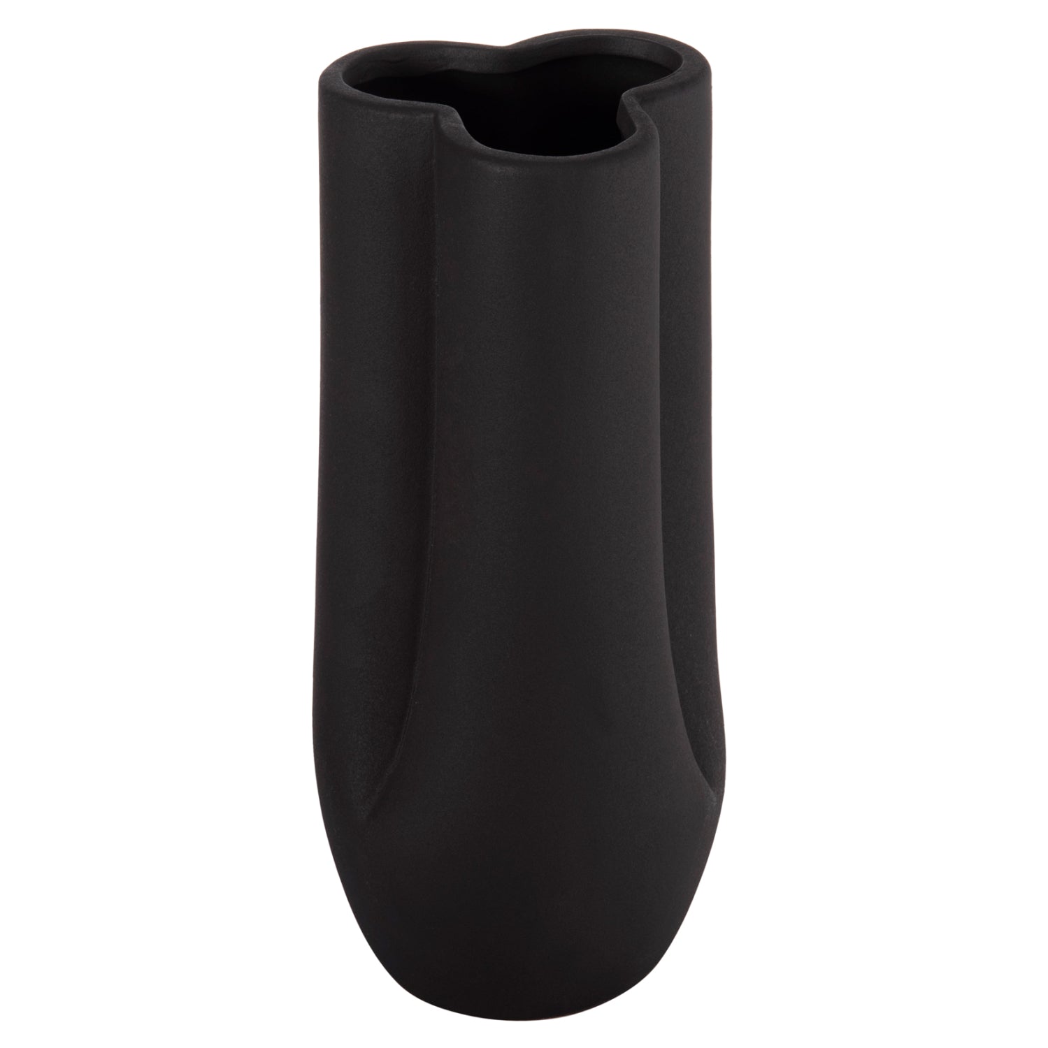 ΕΠΙΤΡΑΠΕΖΙΟ ΚΕΡΑΜΙΚΟ ΔΙΑΚΟΣΜΗΤΙΚΟ GLAZE HM4611.02 ΜΑΥΡΟ ΜΑΤ Φ14x34Υ εκ.