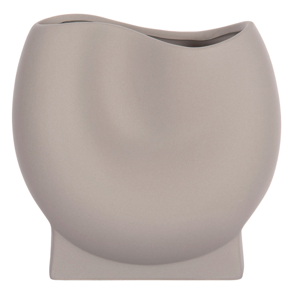 ΕΠΙΤΡΑΠΕΖΙΟ ΚΕΡΑΜΙΚΟ ΔΙΑΚΟΣΜΗΤΙΚΟ GLAZE HM4610.03 ΓΚΡΙ ΜΑΤ 26x14x25Υεκ