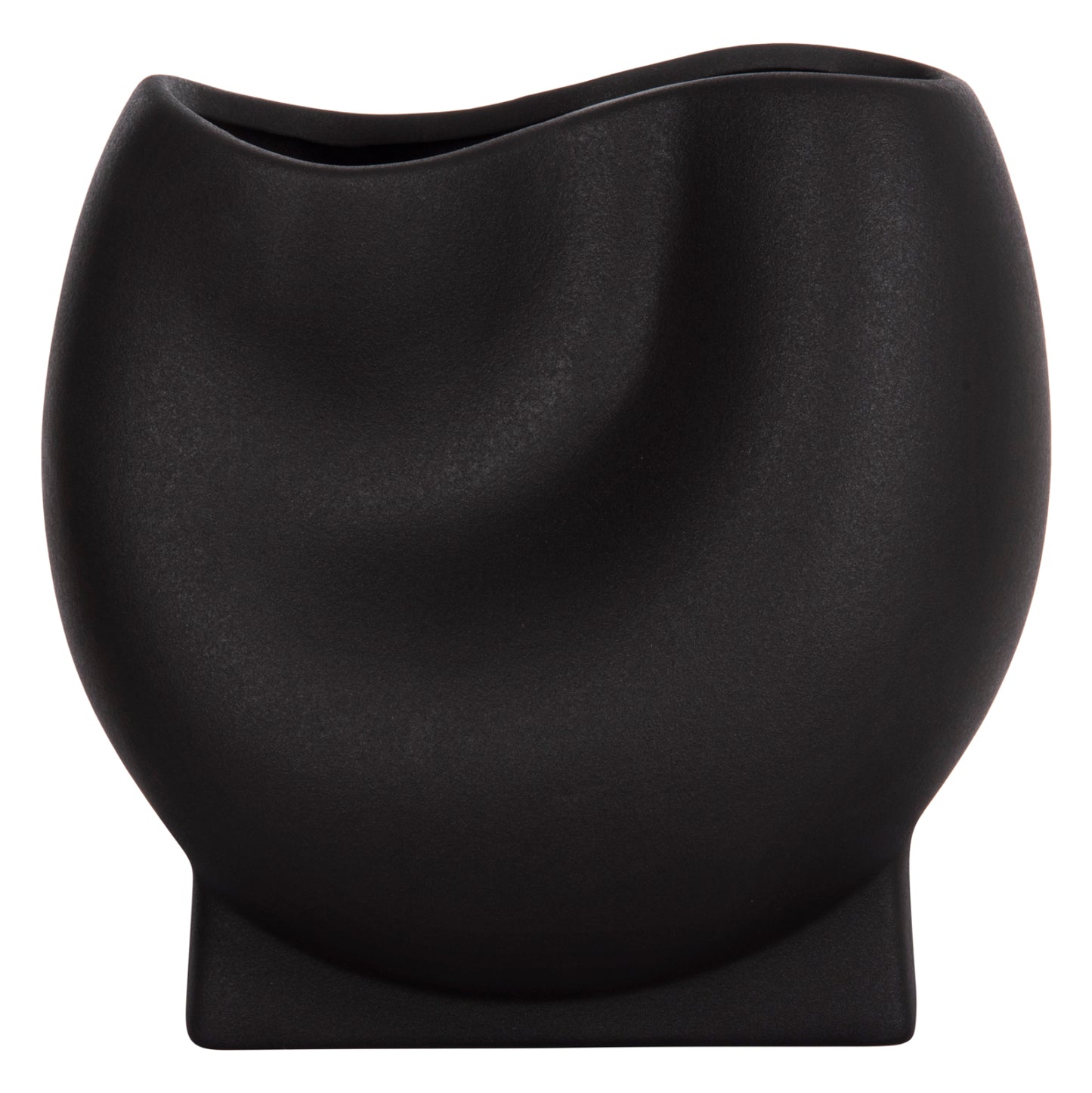 ΕΠΙΤΡΑΠΕΖΙΟ ΚΕΡΑΜΙΚΟ ΔΙΑΚΟΣΜΗΤΙΚΟ GLAZE HM4610.02 ΜΑΥΡΟ ΜΑΤ 26x14x25Υεκ