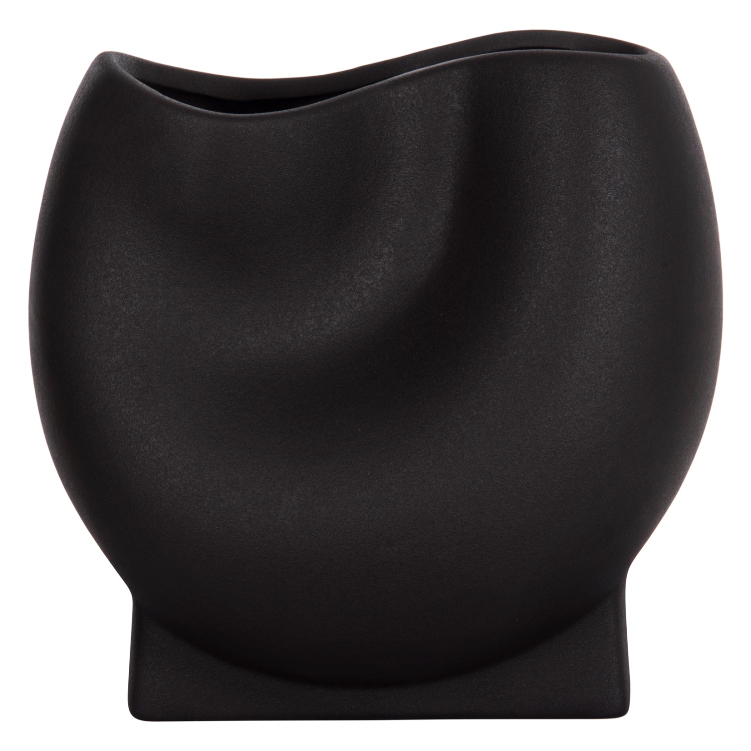 ΕΠΙΤΡΑΠΕΖΙΟ ΚΕΡΑΜΙΚΟ ΔΙΑΚΟΣΜΗΤΙΚΟ GLAZE HM4610.02 ΜΑΥΡΟ ΜΑΤ 26x14x25Υεκ
