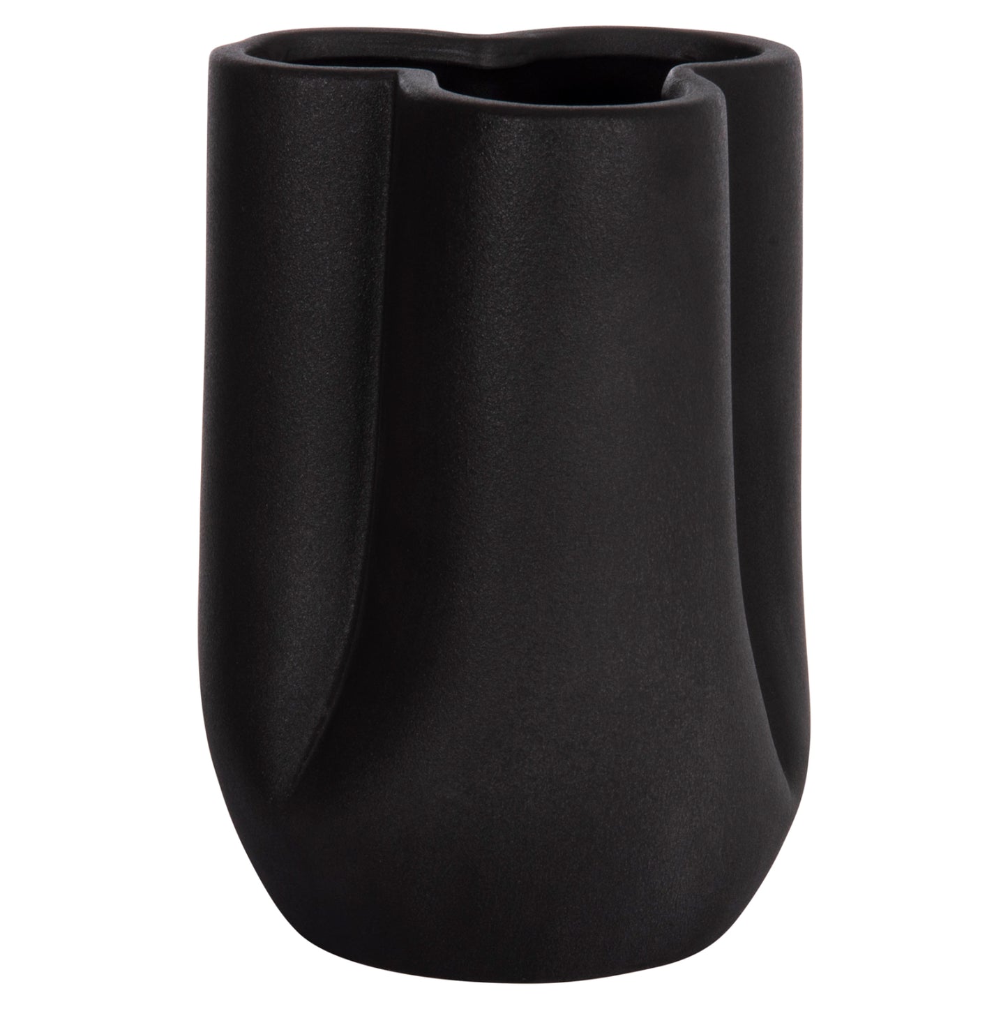 ΕΠΙΤΡΑΠΕΖΙΟ ΚΕΡΑΜΙΚΟ ΔΙΑΚΟΣΜΗΤΙΚΟ GLAZE HM4613.02 ΜΑΥΡΟ ΜΑΤ Φ16x22Υεκ