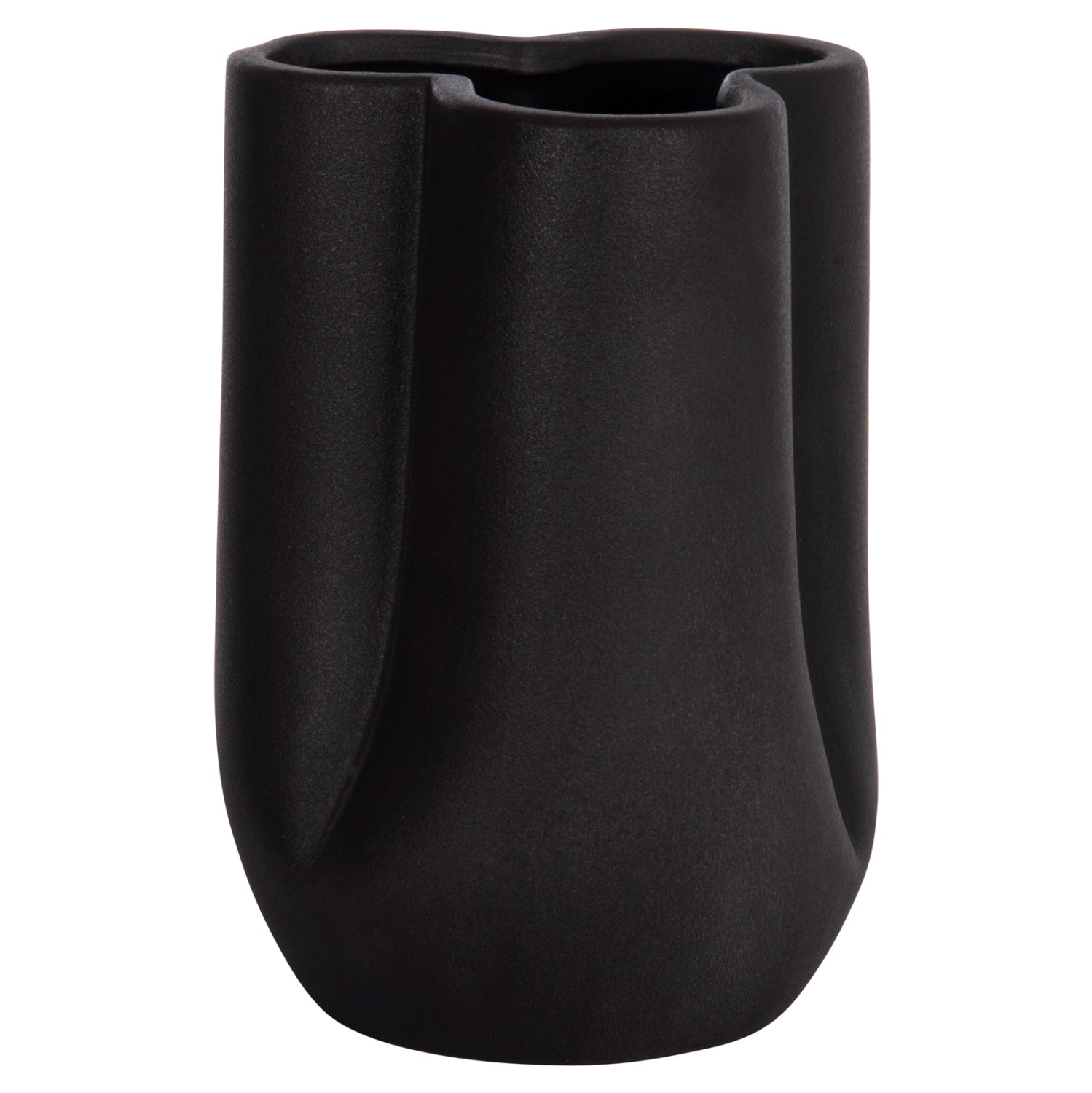 ΕΠΙΤΡΑΠΕΖΙΟ ΚΕΡΑΜΙΚΟ ΔΙΑΚΟΣΜΗΤΙΚΟ GLAZE HM4613.02 ΜΑΥΡΟ ΜΑΤ Φ16x22Υεκ